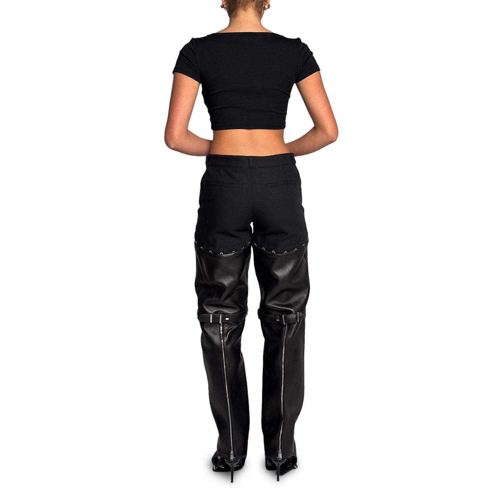 Dion Lee Leather Chap Pants Size 25" / US 0 / IT 36 - 4 Thumbnail