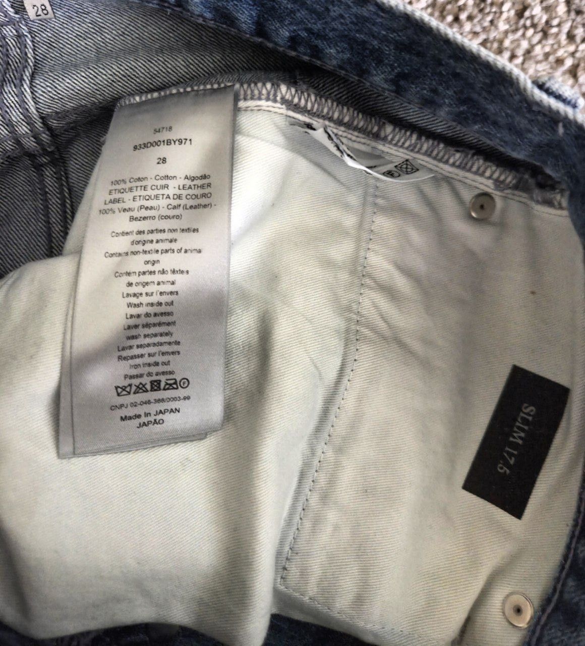 Dior Dior Silver Waxed Rainbow Slim Denim Jeans Size US 28 / EU 44 - 5 Thumbnail
