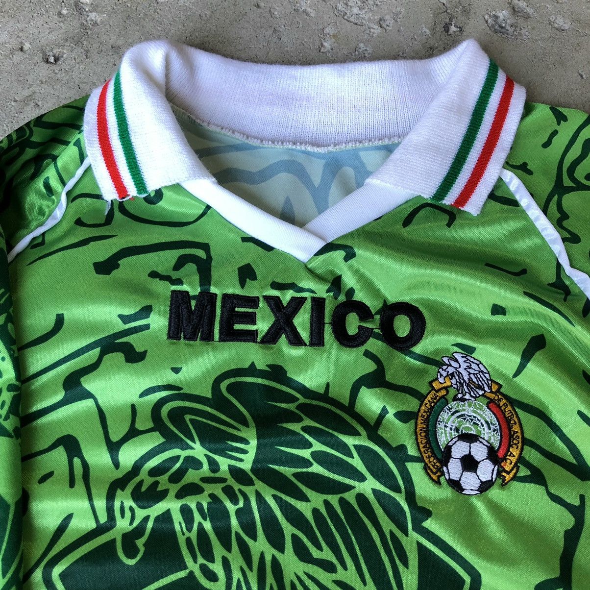 Vintage Vintage 90s Mexico Federacion De Futbol A.C Soccer Jersey Size US XL / EU 56 / 4 - 4 Thumbnail