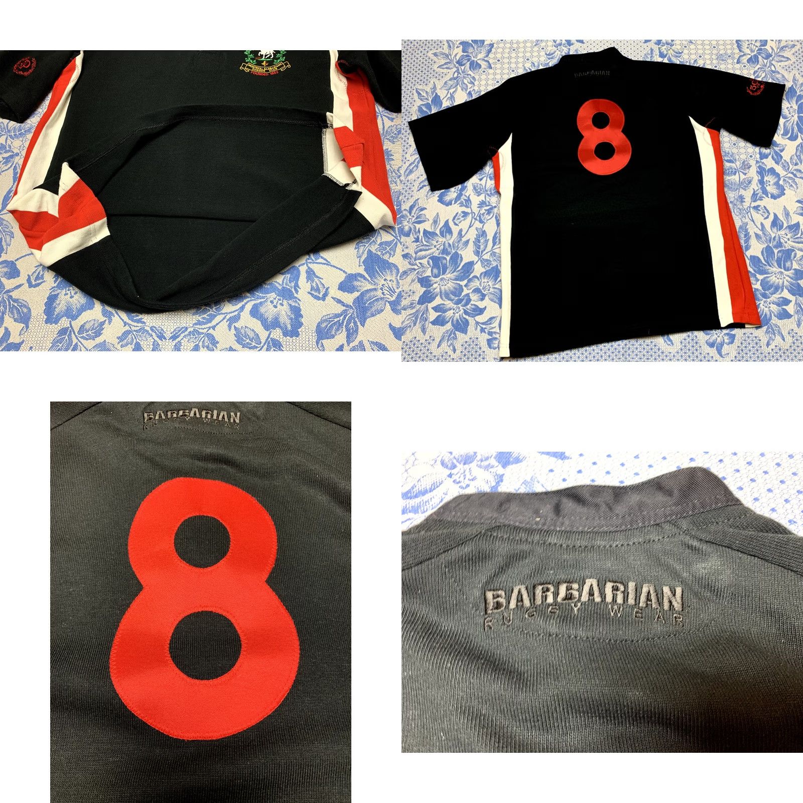 Barbarian VINTAGE Barbarian Montreal Barbarians Rugby Club Jersey Polo Shirt Mens 2XL Black Canada Size US XXL / EU 58 / 5 - 8 Thumbnail