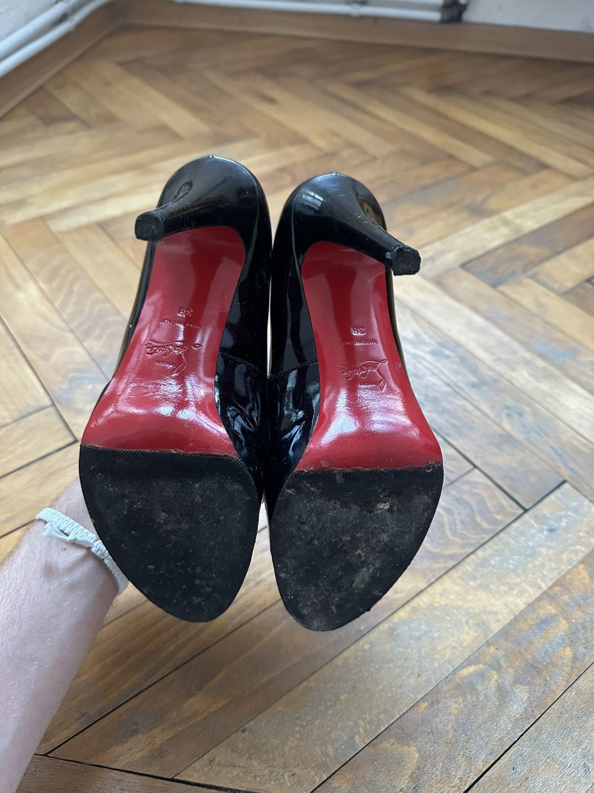 Christian Louboutin CHRISTIAN LOUBOUTIN Lady Peep Size US 8 / IT 38 - 2 Thumbnail