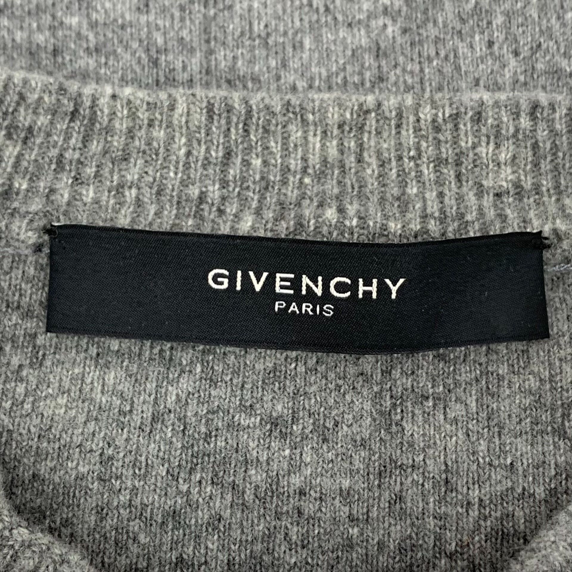 Givenchy givenchy gray wool crew neck sweater Size US M / EU 48-50 / 2 - 5 Thumbnail