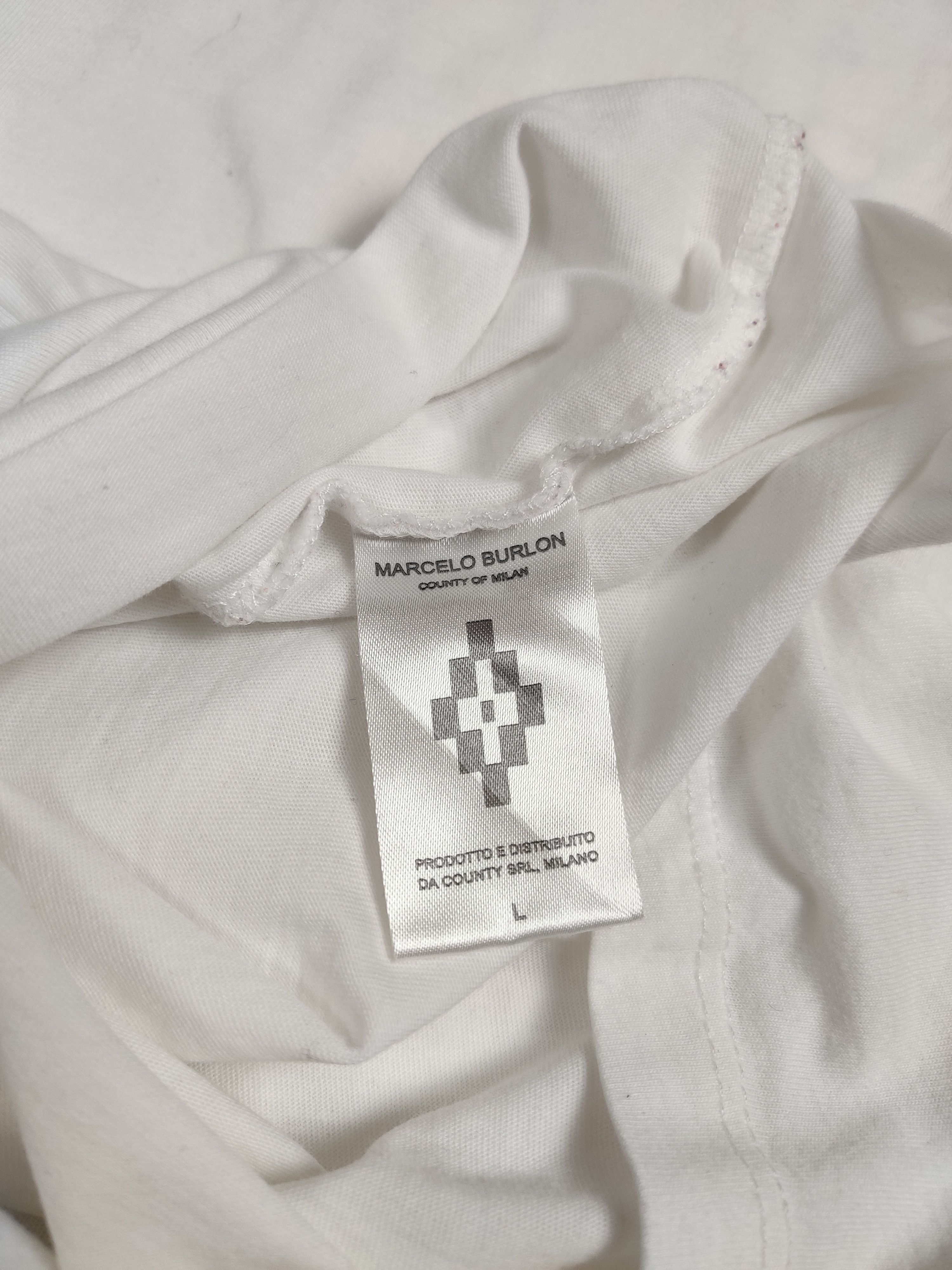 Marcelo Burlon Marcelo Burlon Fire Wolf print White Tee Size US L / EU 52-54 / 3 - 5 Thumbnail
