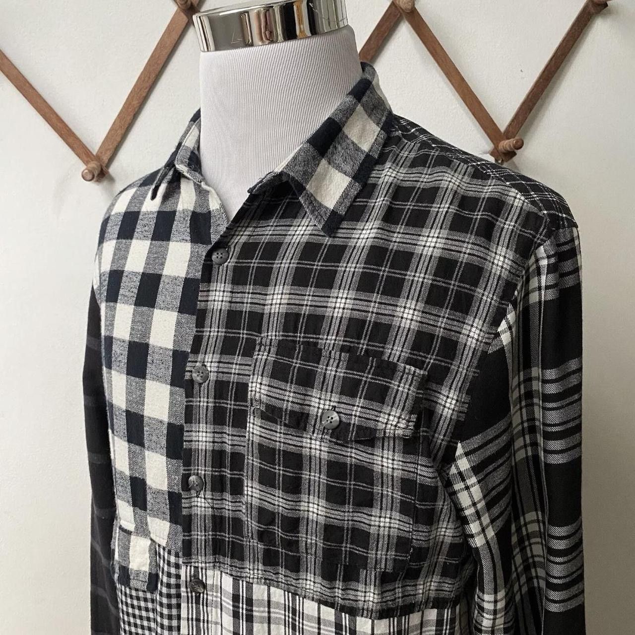 Jon Stan NYC JON STAN NYC Plaid Patchwork Woven Button Down Shirt mens XL Size US XL / EU 56 / 4 - 8 Thumbnail