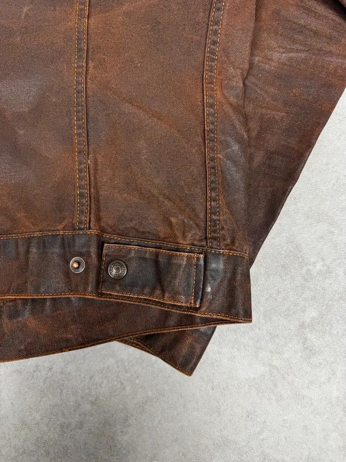 Levi's 1990s Levi’s Biker Waxed Brown Jacket Size US M / EU 48-50 / 2 - 6 Thumbnail