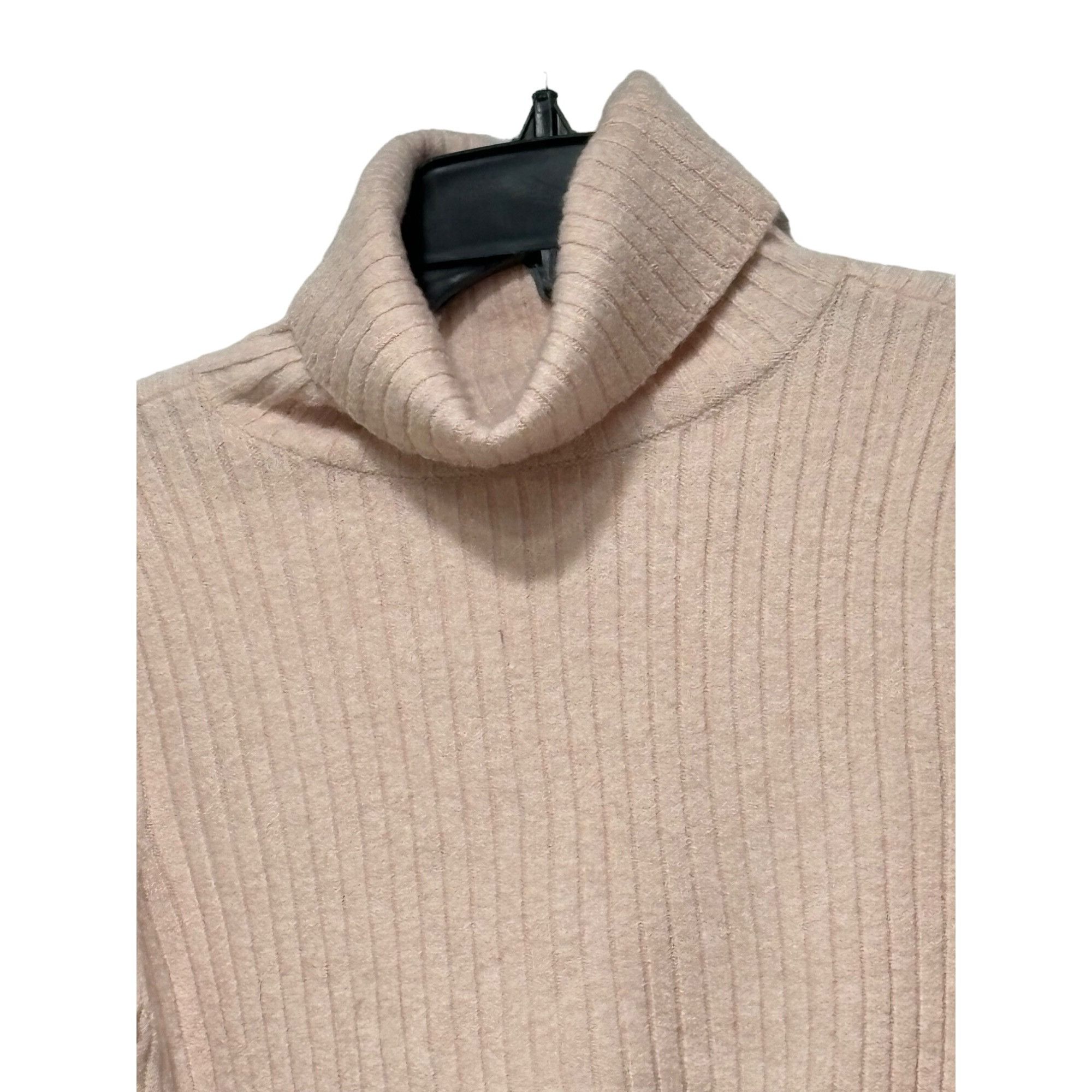 Other BP. Rib Crop Turtleneck Sweater in Pink Crystal, Sz. L Size L / US 10 / IT 46 - 10 Thumbnail