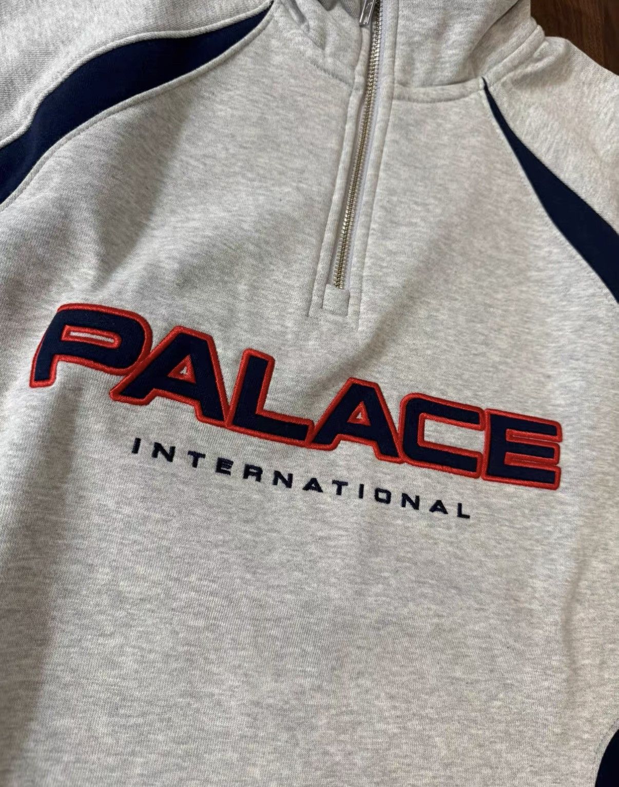 Palace PALACE FW24 Holiday International 1/4 Zip Sweatshirt J34 Size US M / EU 48-50 / 2 - 2 Thumbnail