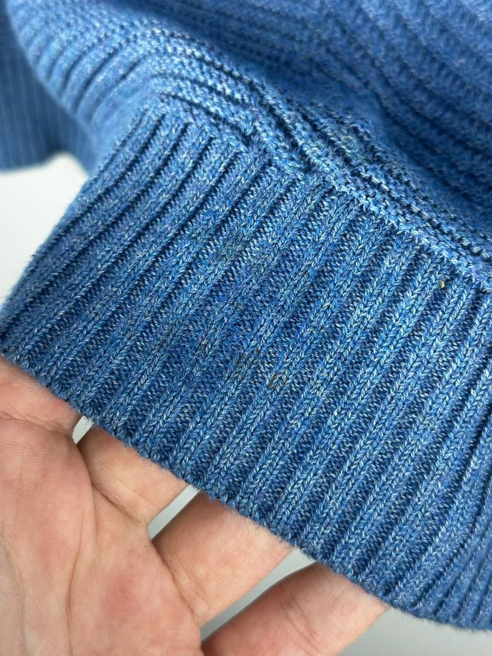Mr P. Mr. P Blue Heavyweignt Knitted Casual Pullover Sweater Size US XL / EU 56 / 4 - 6 Thumbnail
