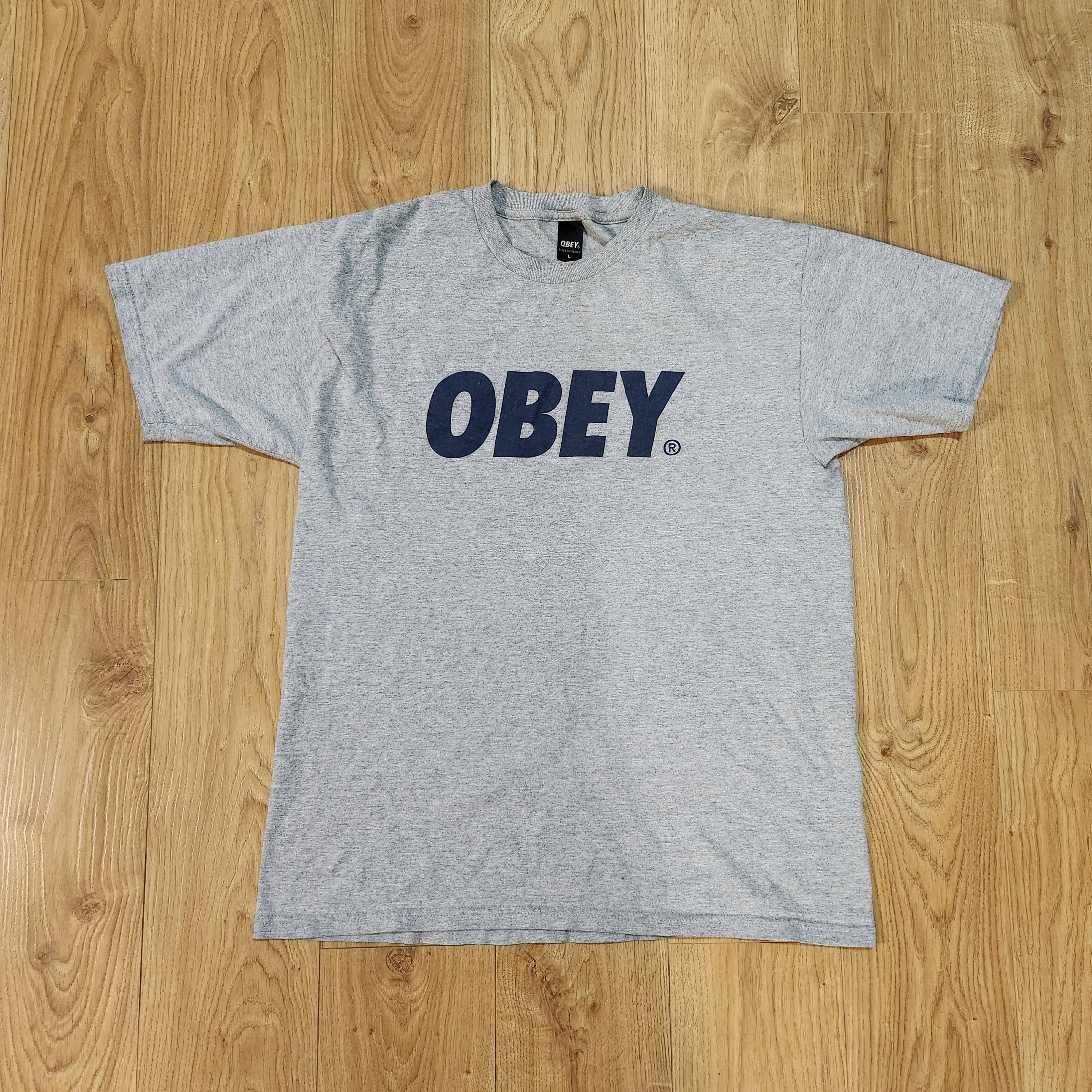 Obey OBEY Gray Logo Tee Size US L / EU 52-54 / 3 - 1 Thumbnail