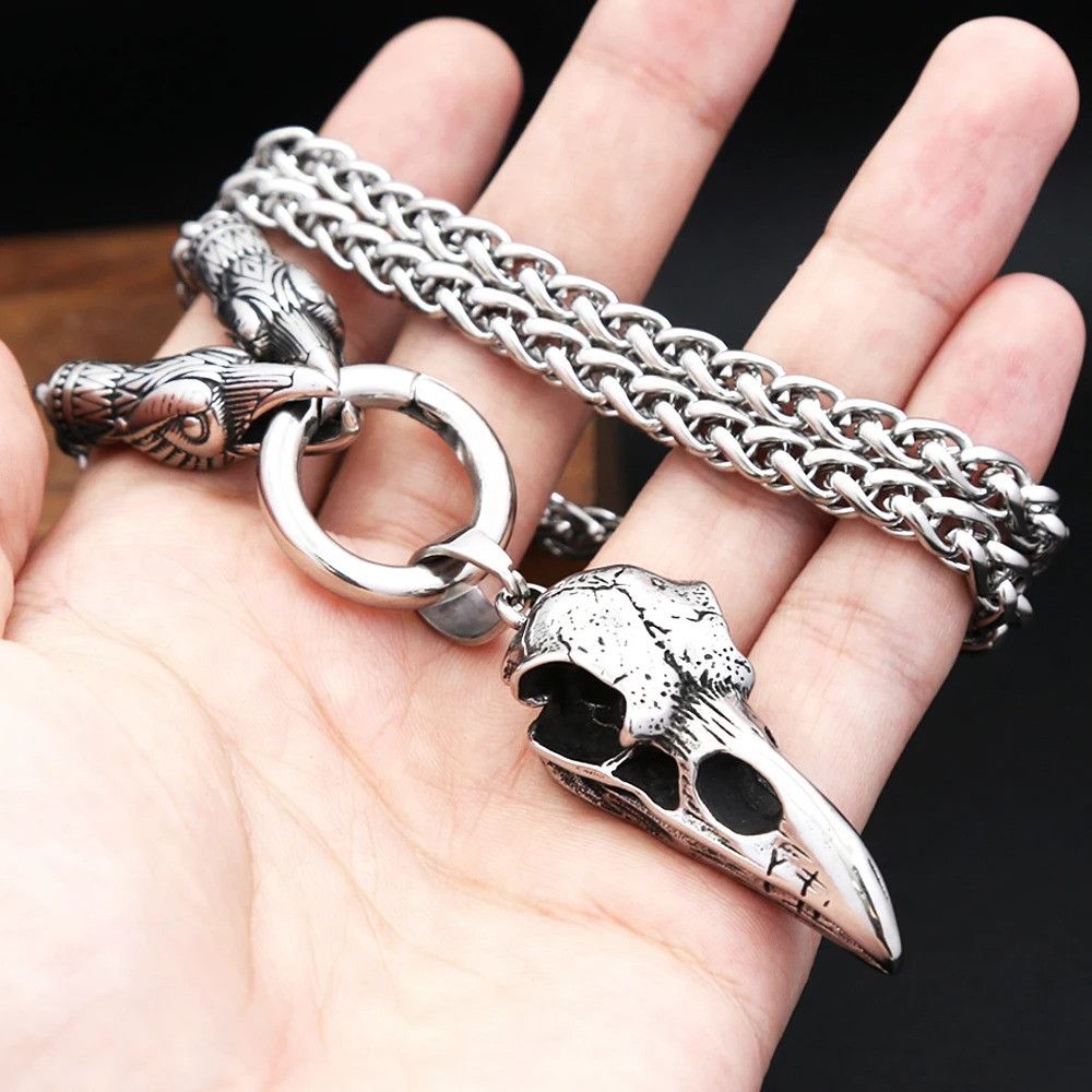Other Crow Skull Pendant Necklace Size ONE SIZE - 1 Thumbnail