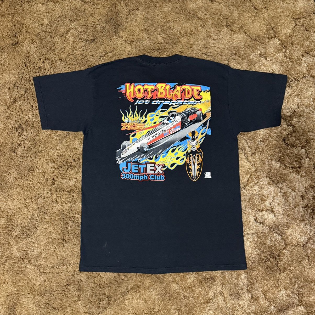 Vintage Vintage Hot Blade Jet Dragster T-Shirt Black Large Size US L / EU 52-54 / 3 - 1 Thumbnail