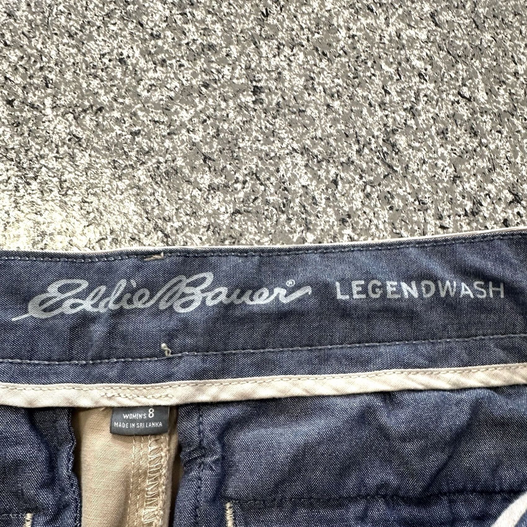 Eddie Bauer Eddie Bauer Pants Womens 8 32x31 Mid Rise Chino Straight Beige Legend Wash Size 24" / US 00 / IT 34 - 4 Thumbnail