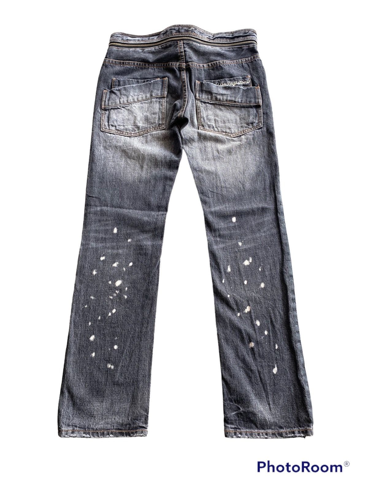 Hysteric Glamour × If Six Was Nine × Le Grande Bleu (L.G.B.) Japanese Vintage Heritage Stone Punk Black Jeans Size US 30 / EU 46 - 13 Thumbnail