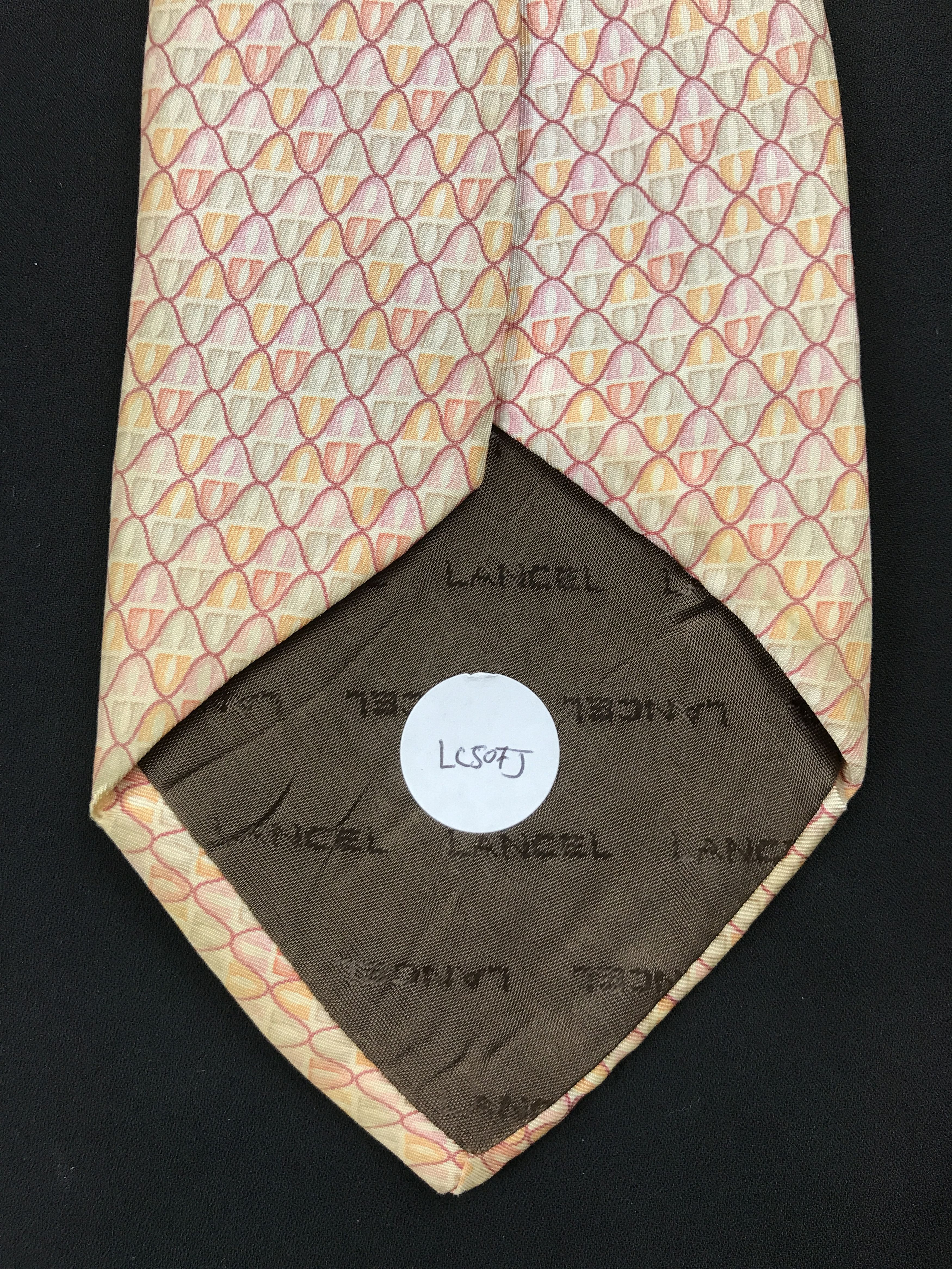 Designer × Lancel × Vintage Vintage Lancel Silk Necktie Size ONE SIZE - 9 Thumbnail