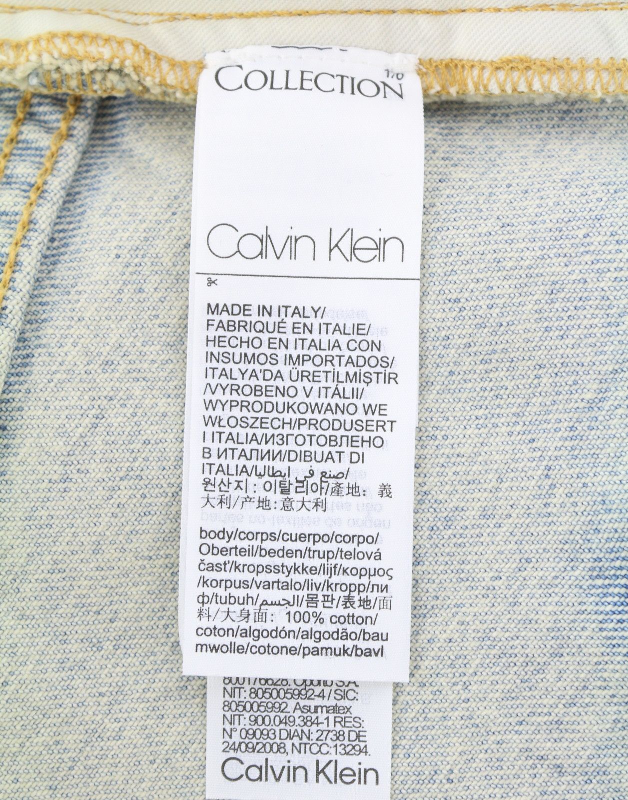 Calvin Klein W34/L32 Blue Faded Wide Leg Relaxed 87837 Size US 34 / EU 50 - 7 Thumbnail