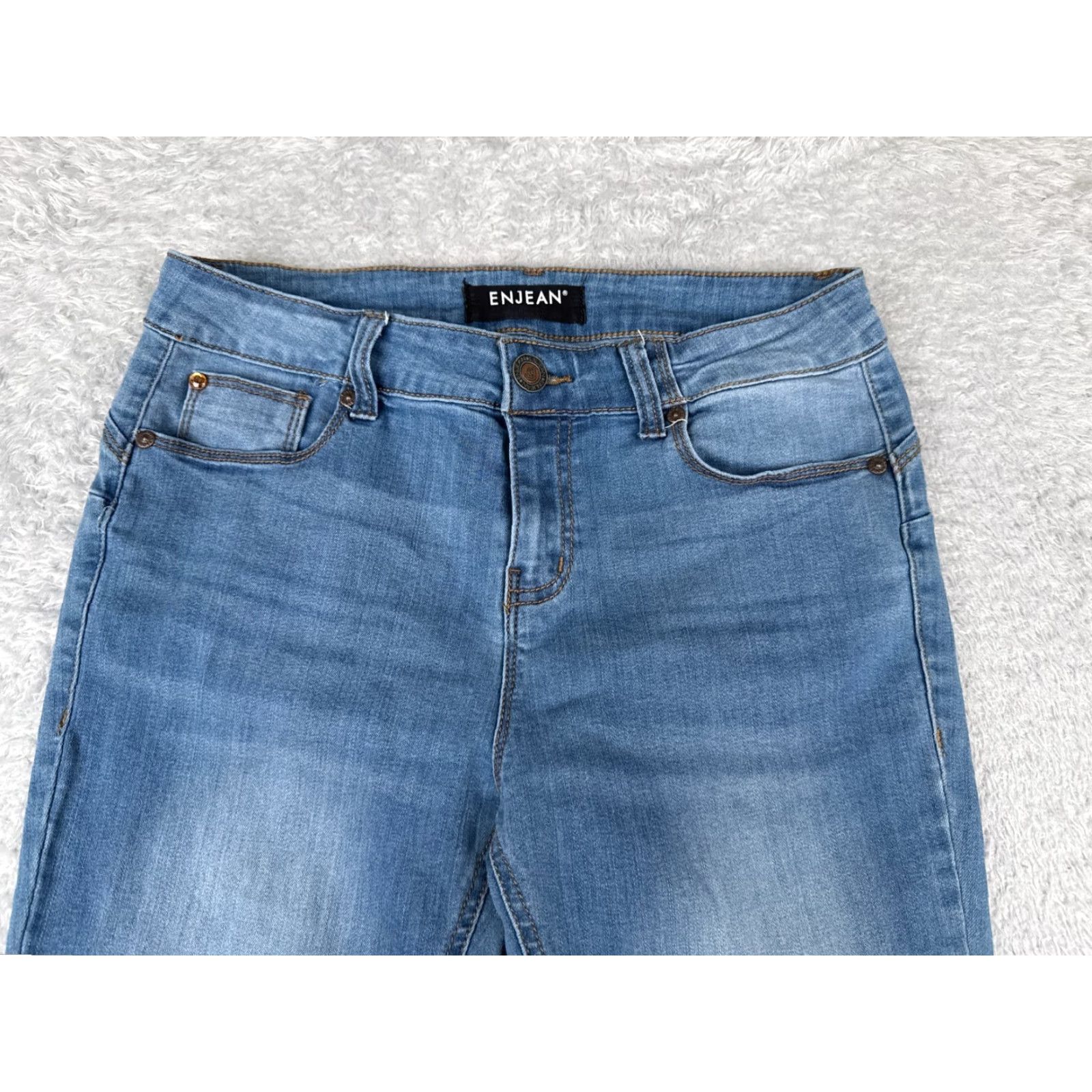 Vintage VINTAGE Maurices Women's Jeans Skinny Mid Rise Denim 28x27 Blue Casual 2010s Girls Size 30" / US 8 / IT 44 - 4 Thumbnail