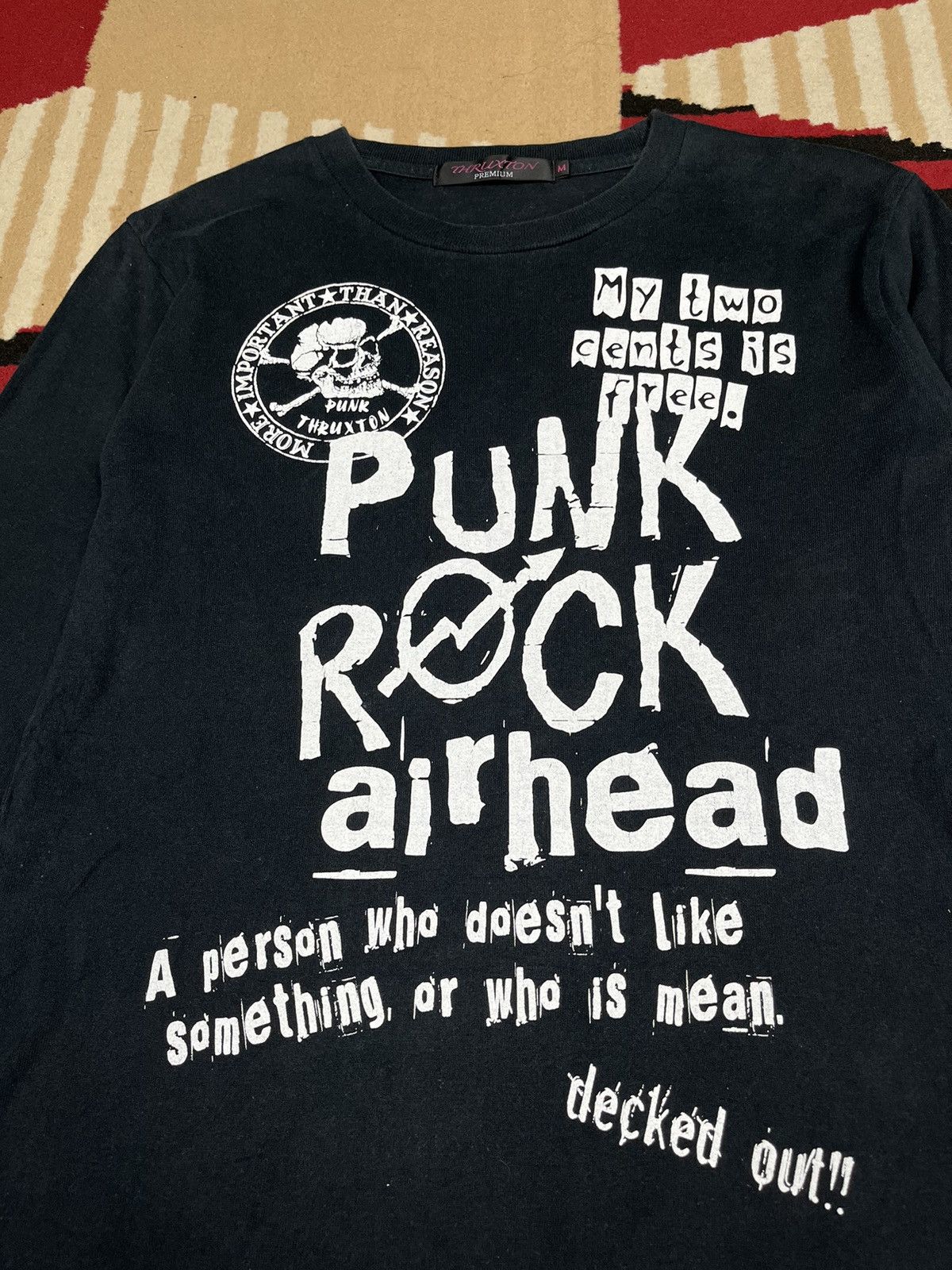 Japanese Brand Y2k Style Punk Longsleeve Thruxton Size US S / EU 44-46 / 1 - 3 Thumbnail