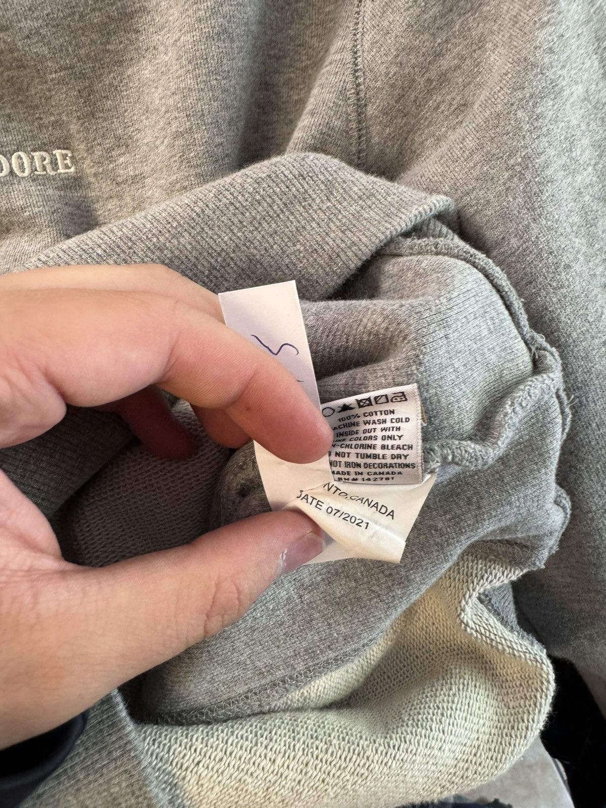 Aime Leon Dore Aime Leon Dore Gray Embroidered Logo Hoodie Medium Hype Size US M / EU 48-50 / 2 - 9 Thumbnail
