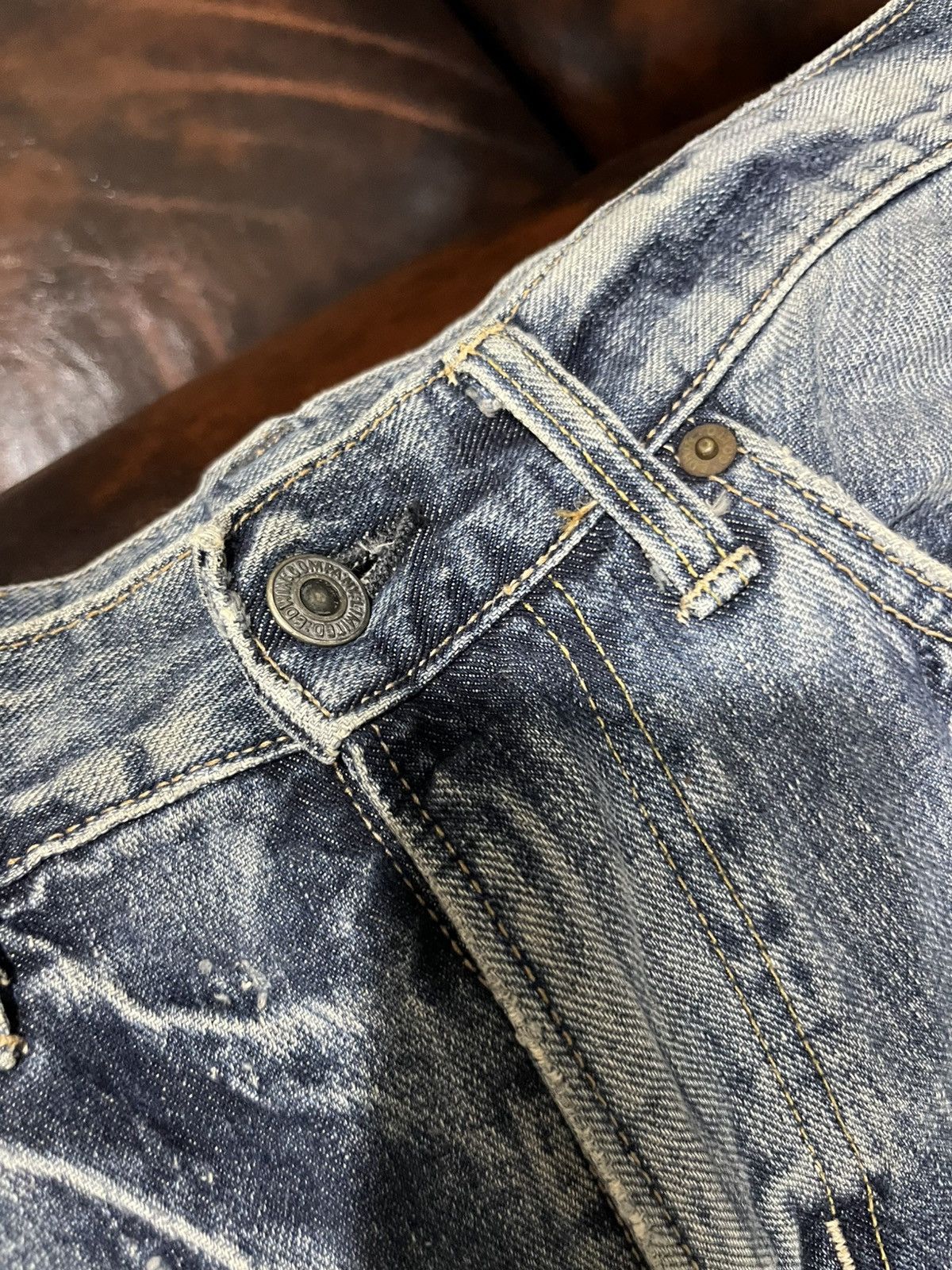 If Six Was Nine 💥Vtg Edwin Vintage Exclusive Flare Bootcut Denim Size US 33 - 6 Thumbnail