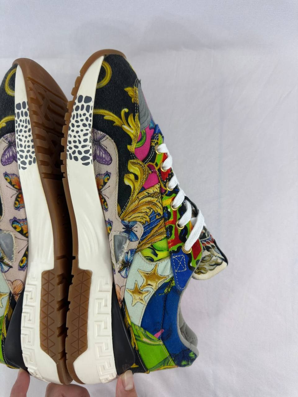 Versace Versace Achilles 'Baroque Print' Sneakers Size US 12 / EU 45 - 15 Thumbnail