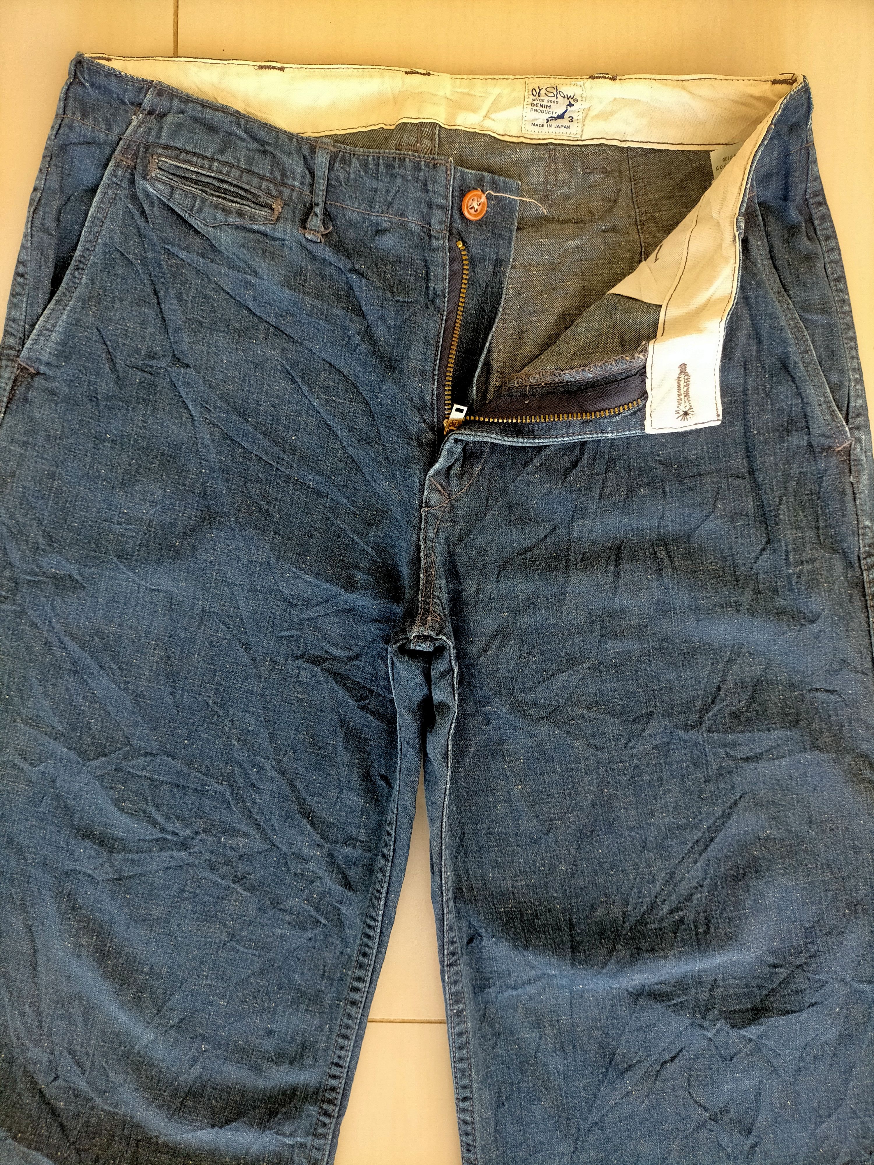 Orslow Orslow Made in Japan Wide Leg Flare Buckle Blue Jeans Size US 32 / EU 48 - 7 Thumbnail