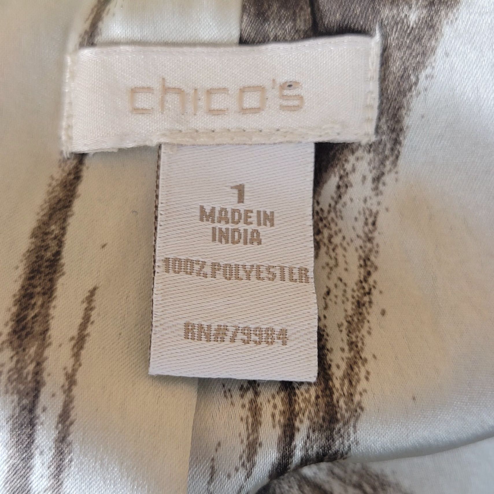 Vintage Chico's Cardigan Blazer Top Open Front Long Sleeve Women’s XS? Size 1 Silver Gray Crinkle Ruffle Knit Sweater Casual Fall Spring Summer Winter Womens Size XS / US 0-2 / IT 36-38 - 8 Thumbnail