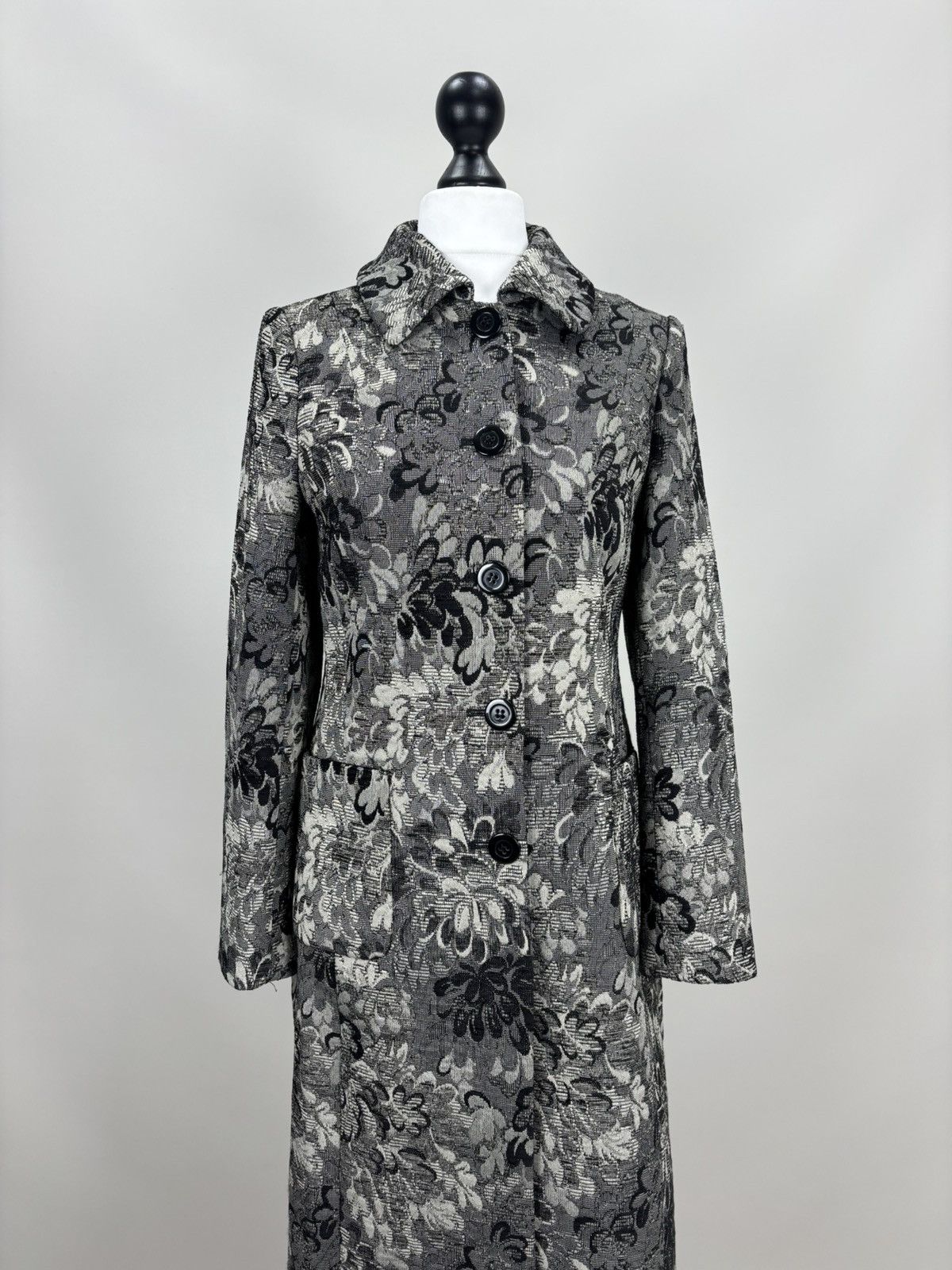 Laura Ashley Womens coat Laura Ashley Size 38 Color Black/Gray Size S / US 4 / IT 40 - 2 Thumbnail