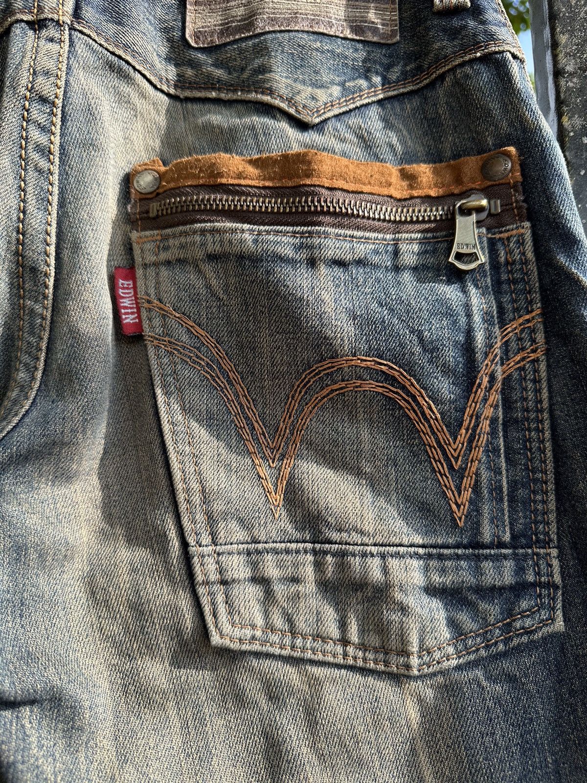 Kapital Made In Japan Distress Edwin vintage Crazy Design. Size US 31 - 4 Thumbnail