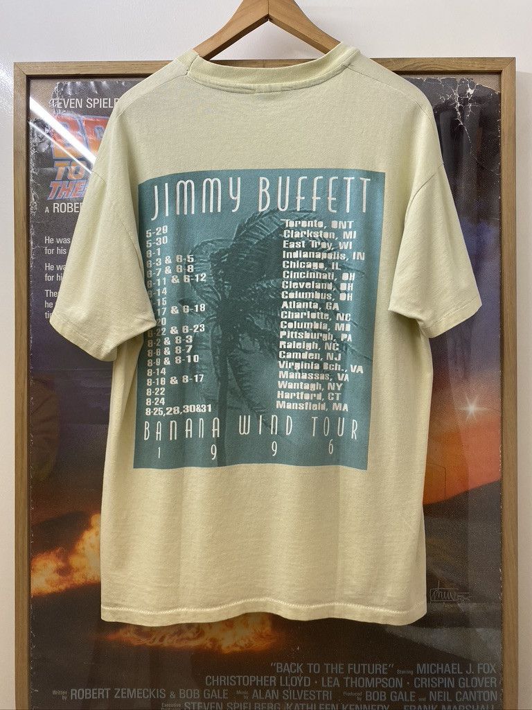Anvil 1996 Vintage Jimmy Buffett Banana Wind Tour T Shirt Size US XL / EU 56 / 4 - 2 Thumbnail