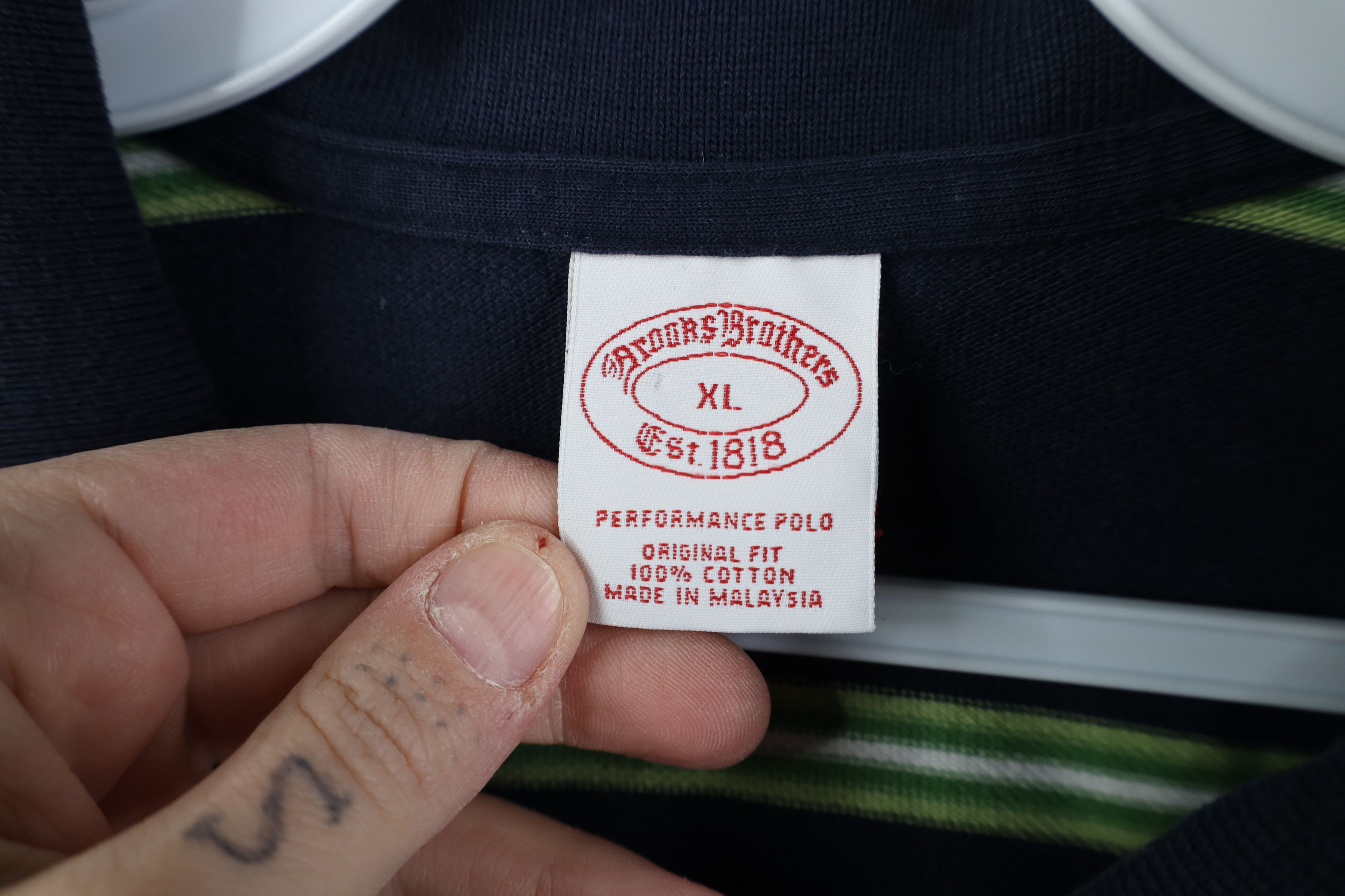 Brooks Brothers Vintage Brooks Brothers Performance Collared Golf Polo Size US XL / EU 56 / 4 - 8 Thumbnail