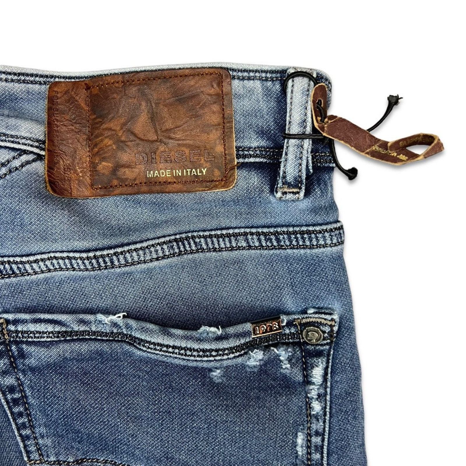 Diesel × Vintage Diesel Industry Jeans Mens 31x32 Slim Distressed Denim Pants Size US 31 - 5 Thumbnail
