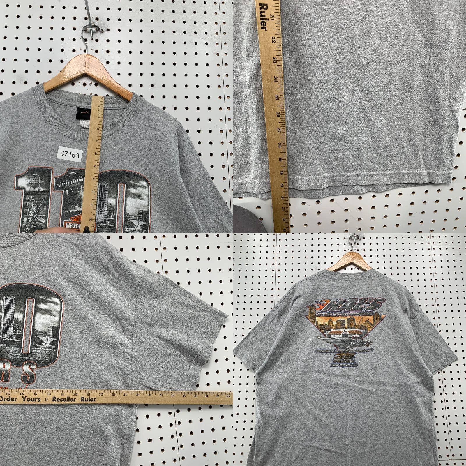 Harley Davidson Harley-Davidson T Shirt Mens XL 110th Years Anniversary Gray Motorcycle Hals Size US XL / EU 56 / 4 - 9 Thumbnail