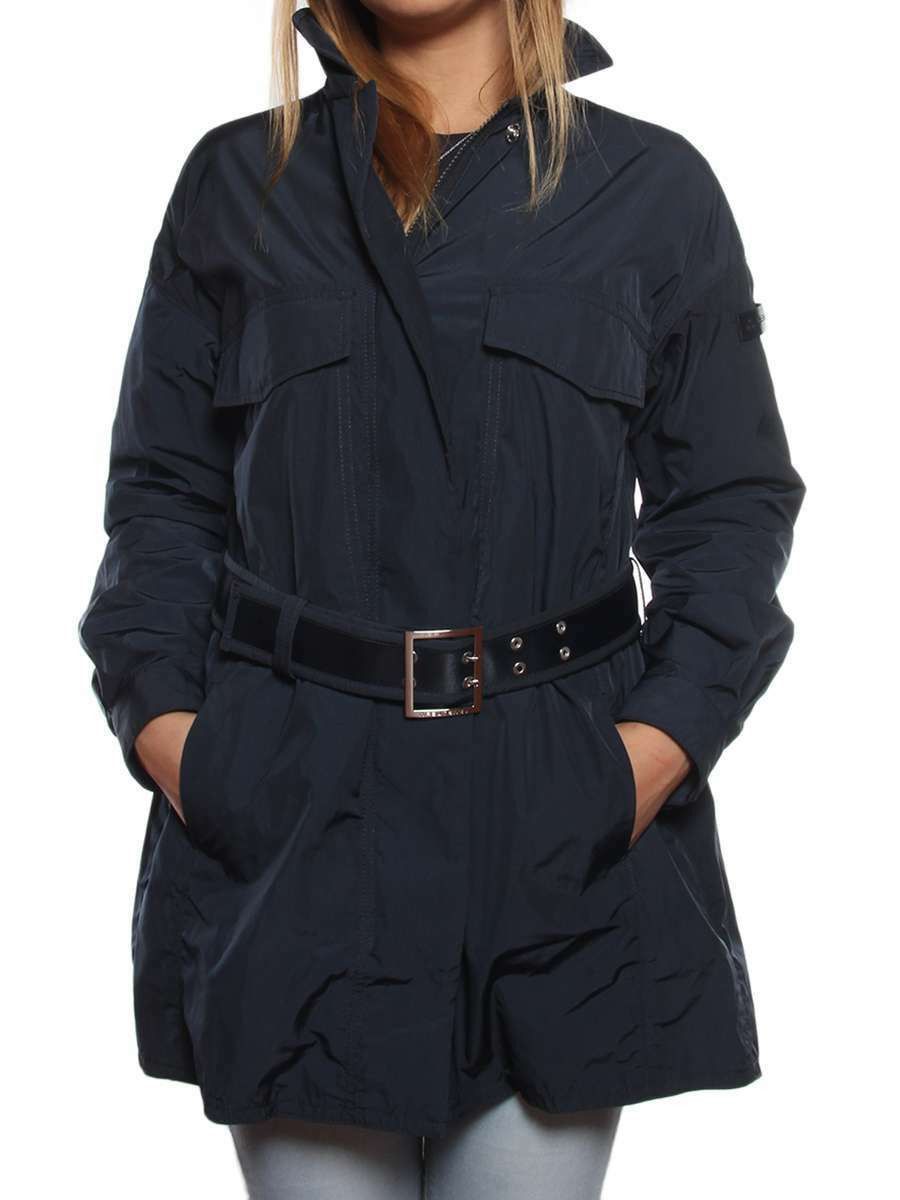 Peuterey Peuterey Women's Thalita Blue Nylon Jacket With Belt Size S / US 4 / IT 40 - 2 Thumbnail