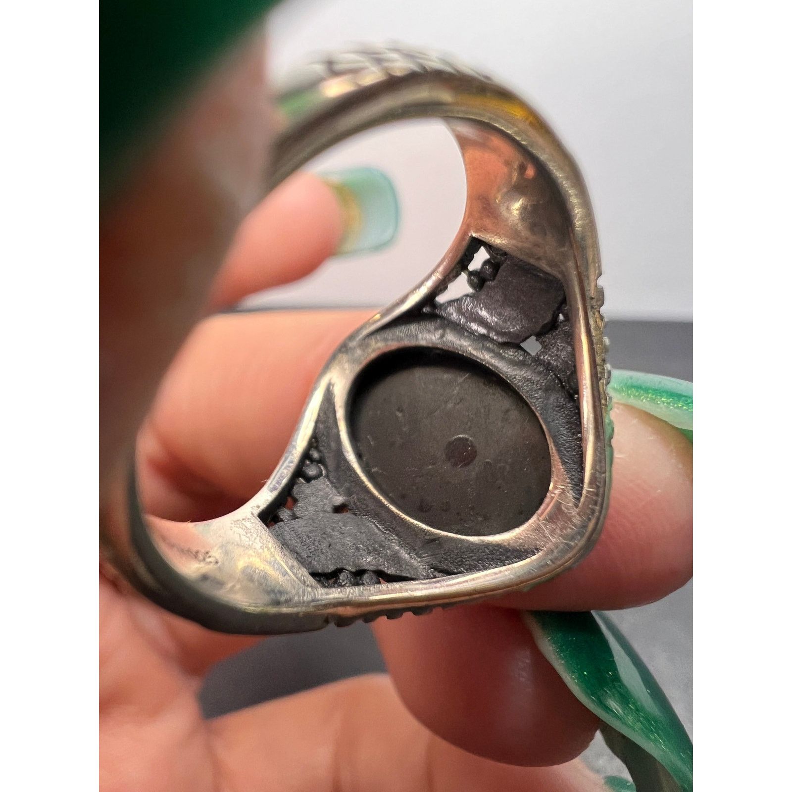 Other Elite shungite in sterling silver size 8 Size ONE SIZE - 9 Thumbnail
