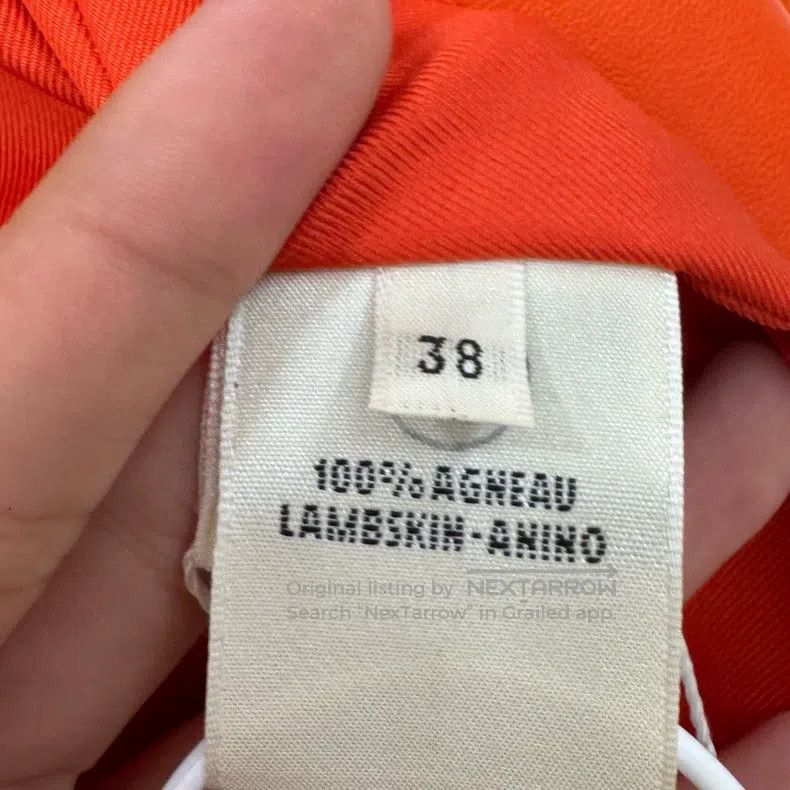 Hermes Hermes Orange Leather Jacket Size XS / US 0-2 / IT 36-38 - 4 Thumbnail