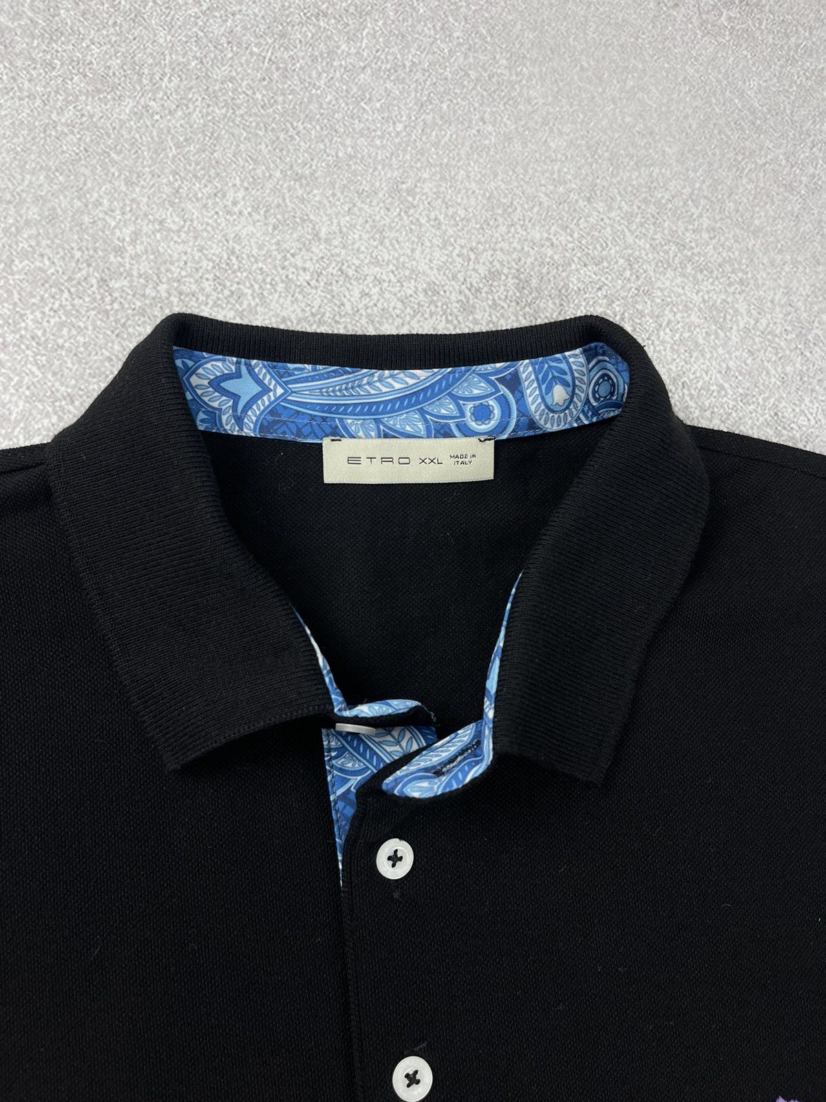 Etro Etro Milano Black Long Sleeve Cotton Shirt Size Xxl Size US XXL / EU 58 / 5 - 6 Thumbnail