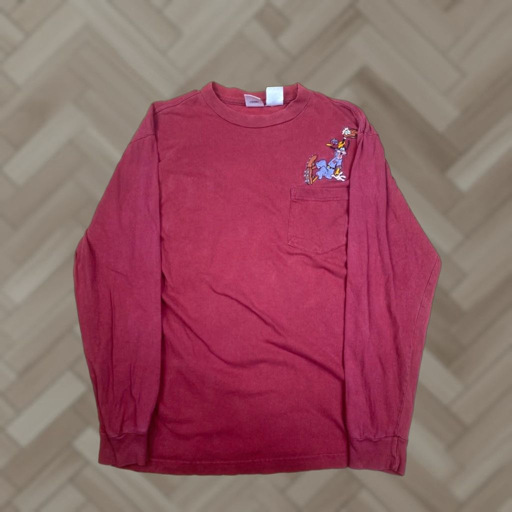 Disney Disney Goofy Pocket T Shirt Mens M Red Long Sleeve Shirt Crew Neck Pockets Disneyland Casual Modern Regular Size US M / EU 48-50 / 2 - 1 Thumbnail