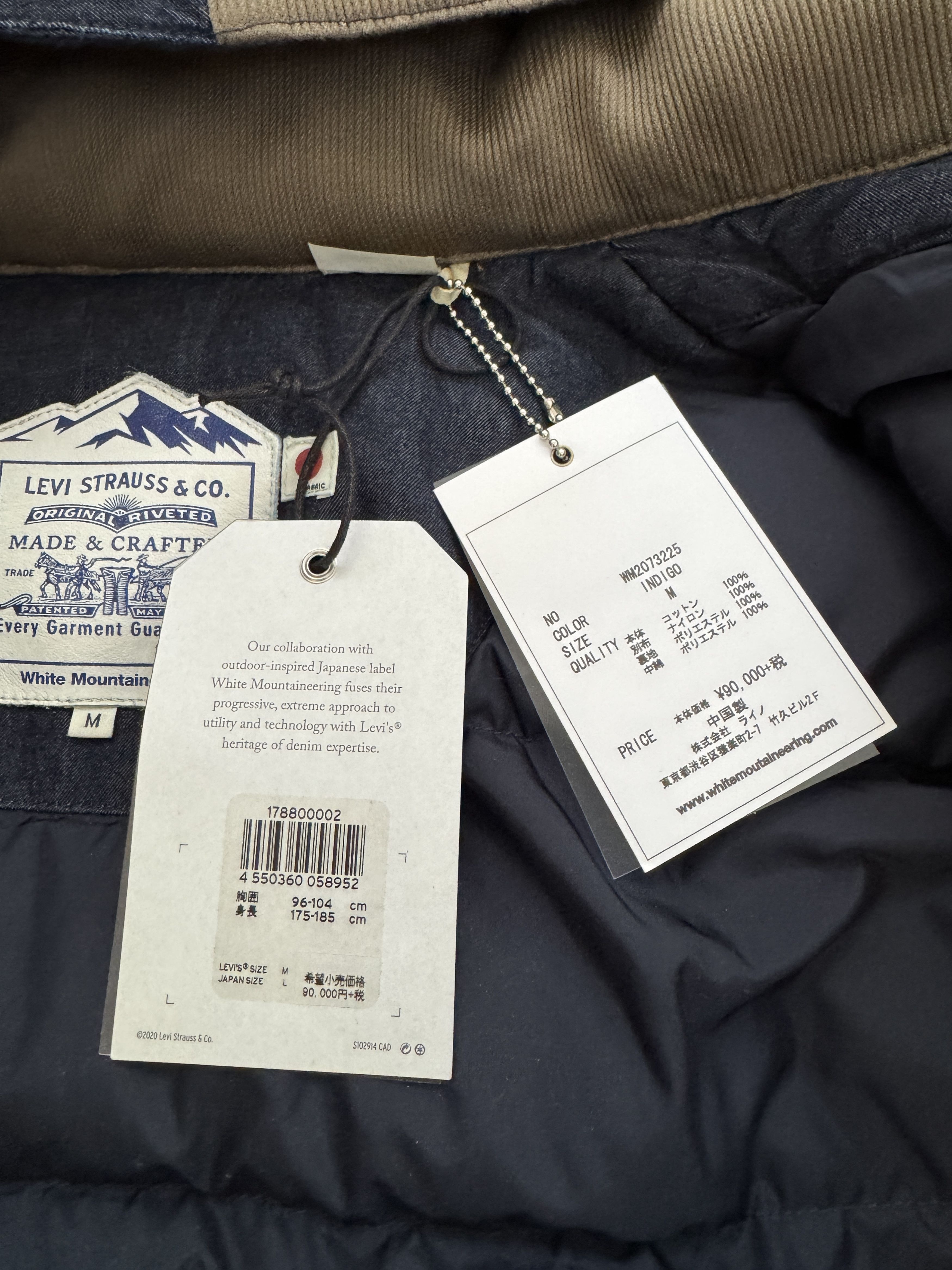 White Mountaineering White Mountaineering Levis Made & Crafted Padded Down Jacket Size US M / EU 48-50 / 2 - 16 Thumbnail