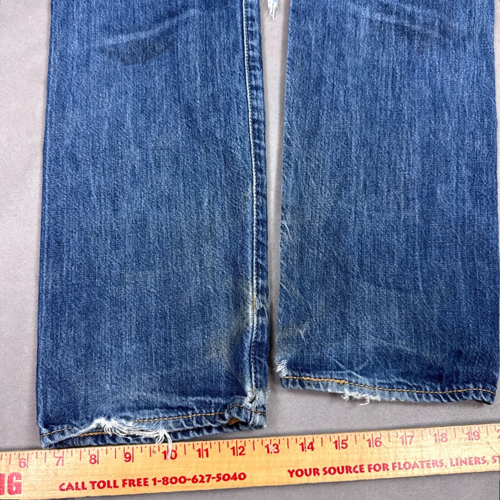 Levi's Levi's 501 Jeans Men 30x32 Blue Denim Work Button Fly Vintage No (Tag30x34) Size US 30 / EU 46 - 7 Thumbnail