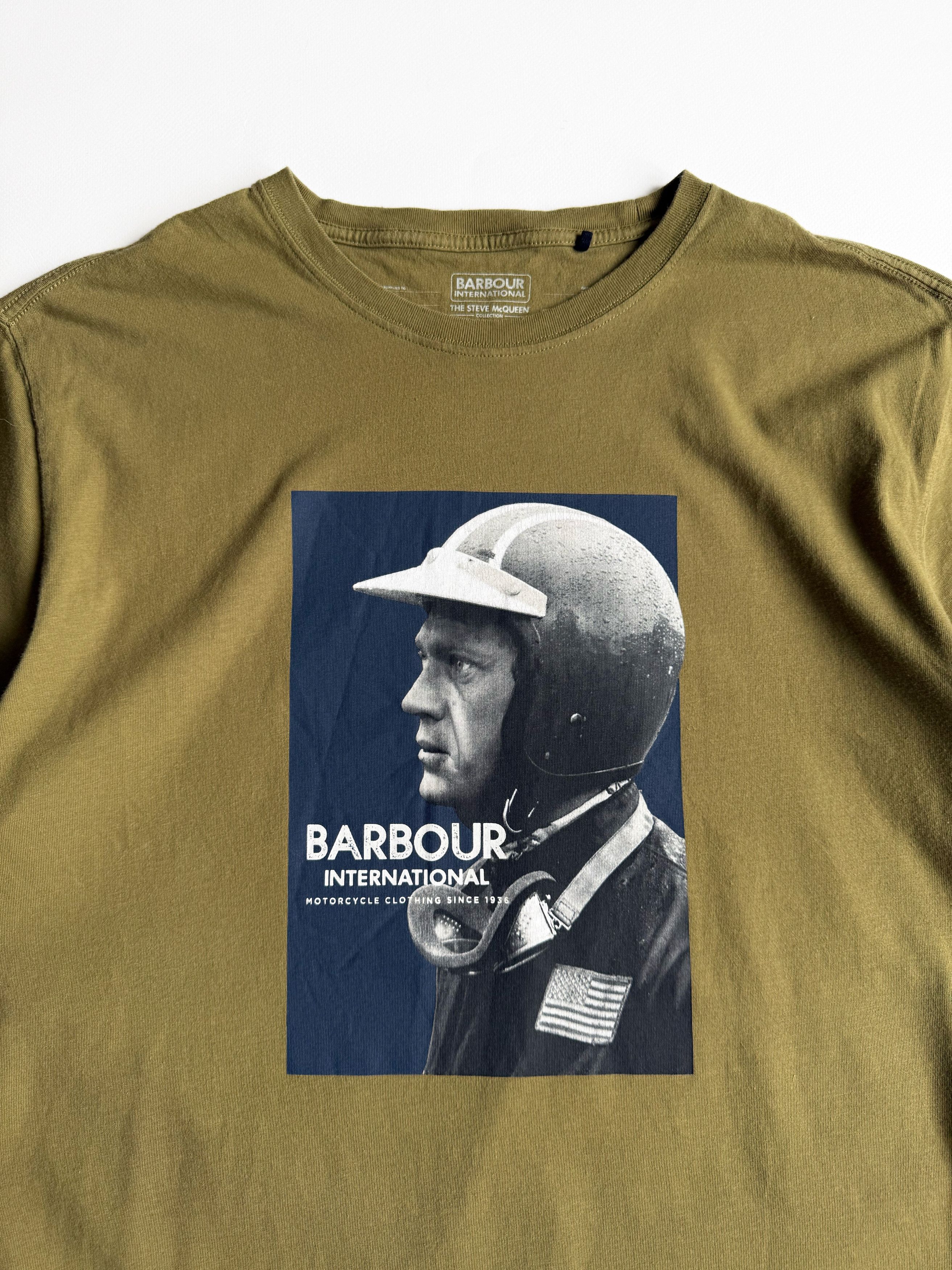 Barbour Men's Barbour International x Steve McQueen T-shirt (L) Size US XL / EU 56 / 4 - 2 Thumbnail