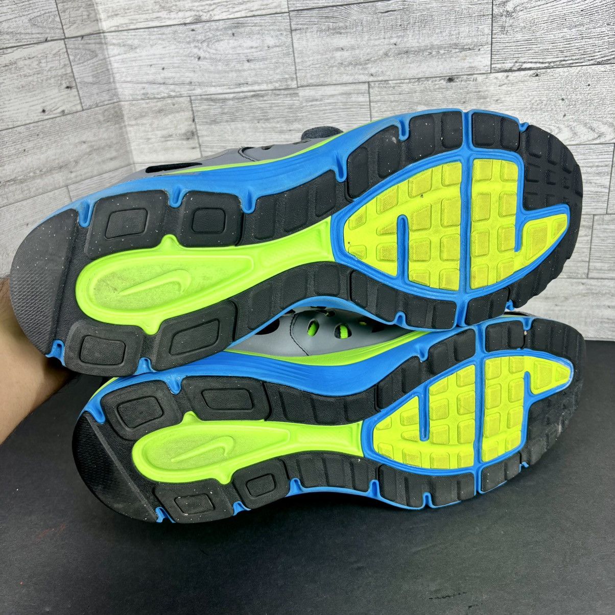 Nike Nike Dual Fusion Run 2 Grey/Lime/Blue Running Shoes Sz 13 Size US 13 / EU 46 - 9 Thumbnail