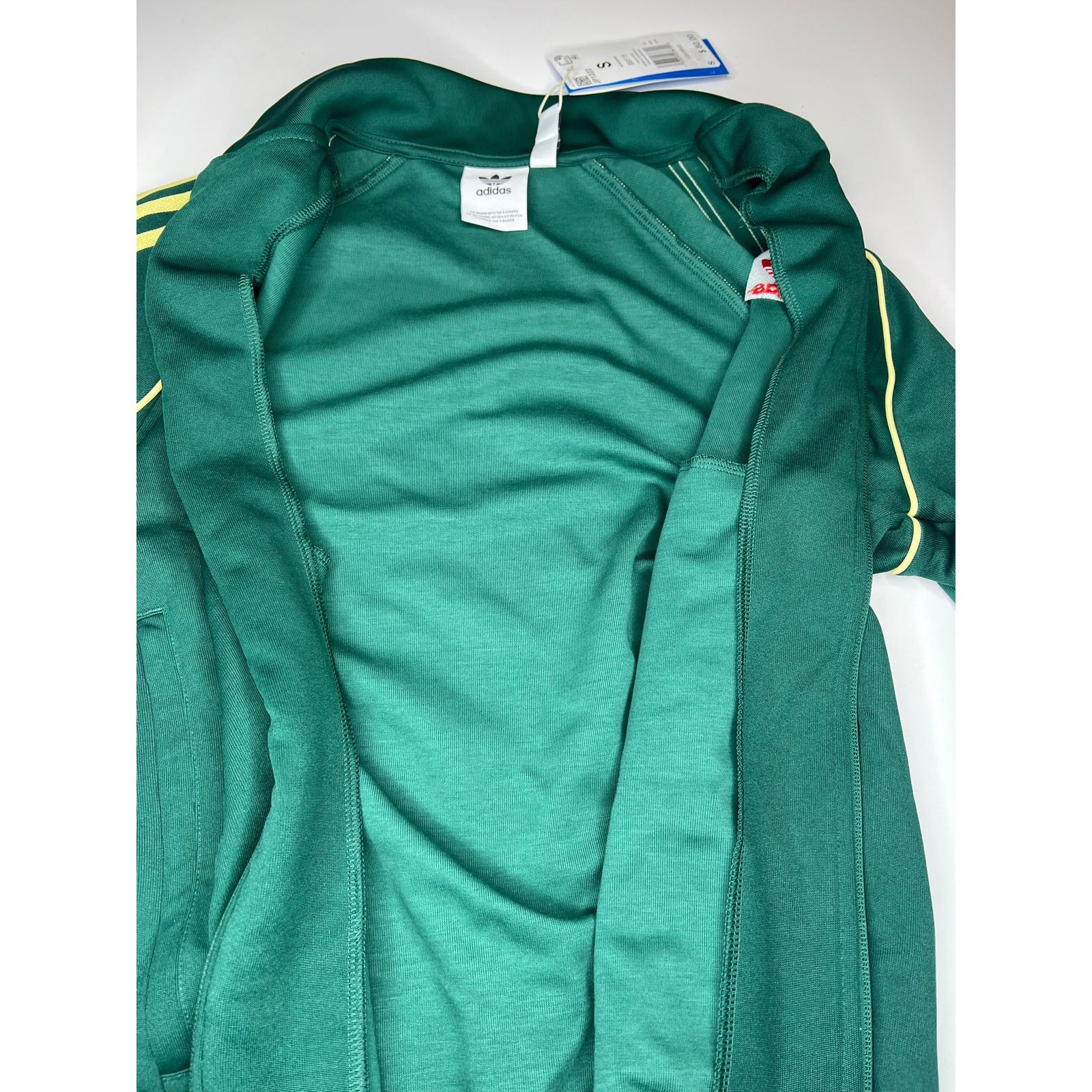 Adidas adidas Originals SST TT Track Jacket Green Yellow Full Zip Size US S / EU 44-46 / 1 - 6 Thumbnail