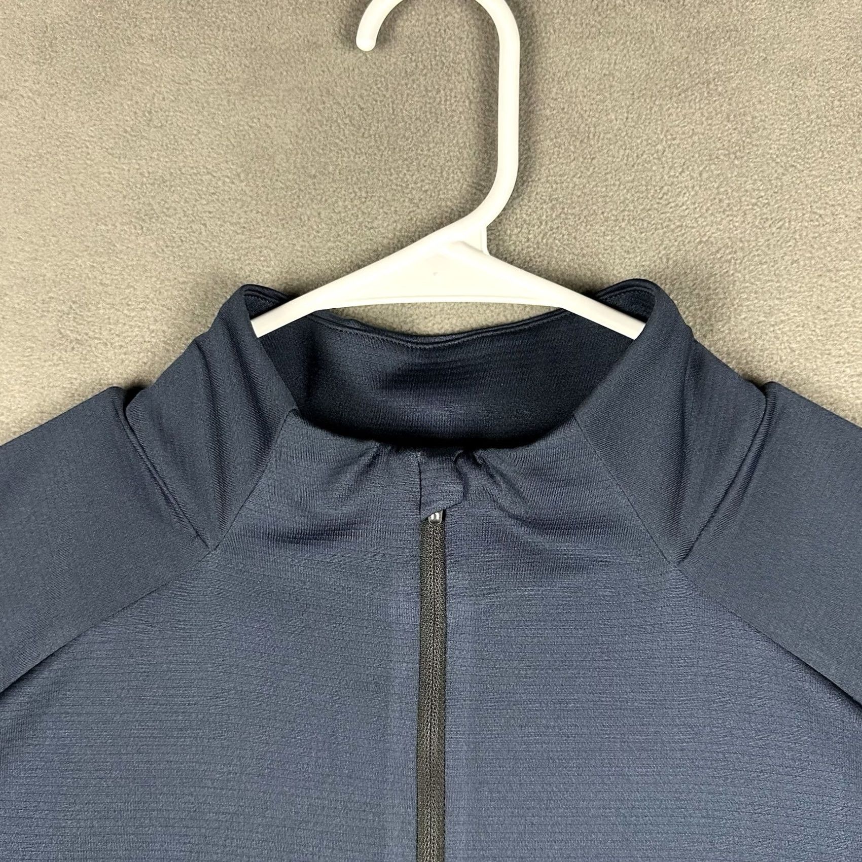 Vintage On Running On Cloud Climate Shirt Mens 2XL Blue Zip Pullover Stretch Activewear Running & Jogging Size US XXL / EU 58 / 5 - 5 Thumbnail