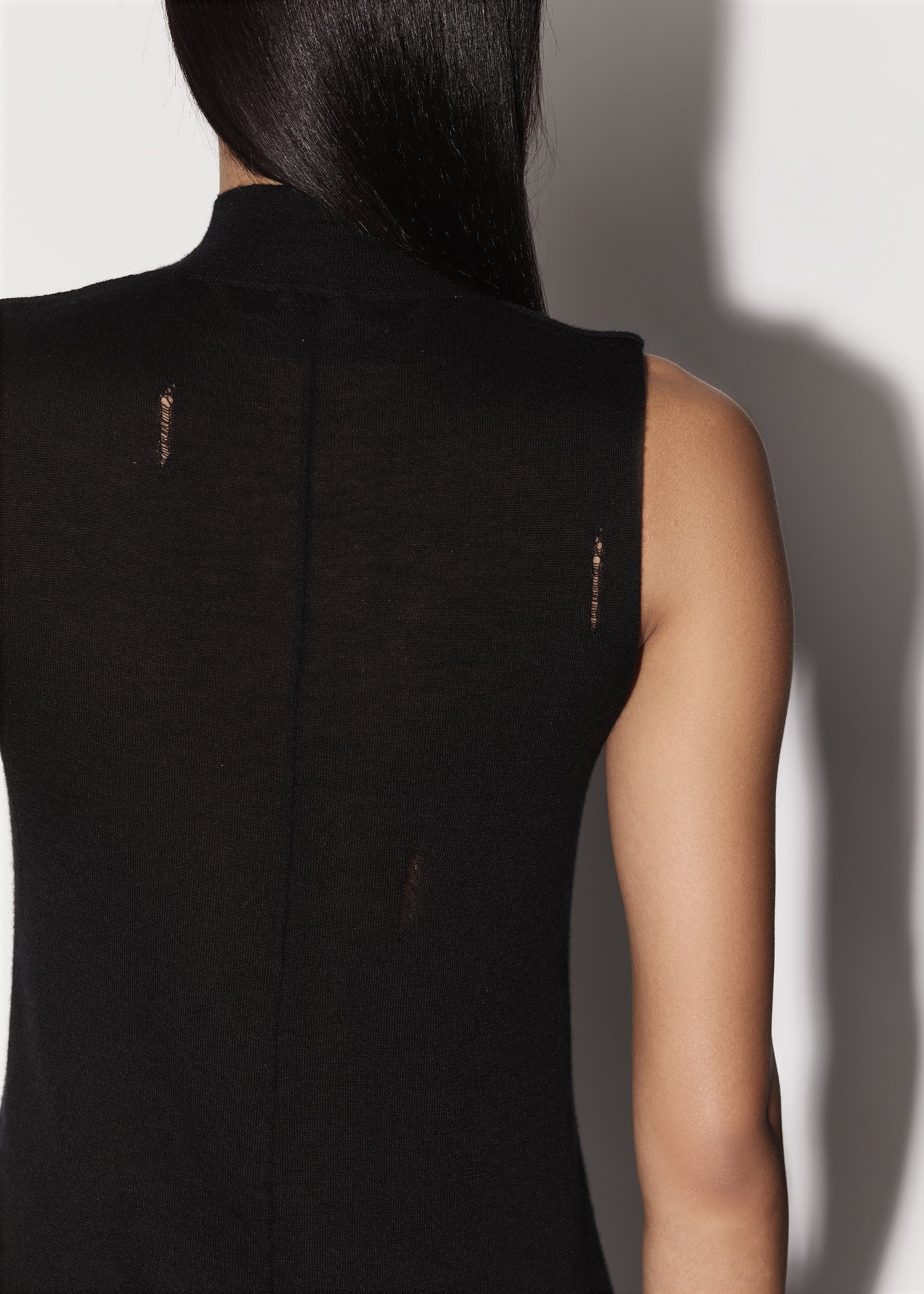 Amiri o1y0425 Cashmere Blend Tank Top in Black Size S / US 4 / IT 40 - 7 Thumbnail