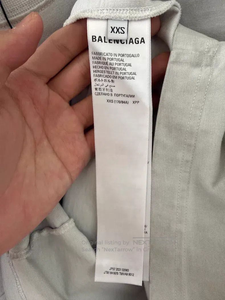 Balenciaga Balenciaga Bat Embroidery Short Sleeve T-Shirt Size US XXS / EU 40 - 4 Thumbnail