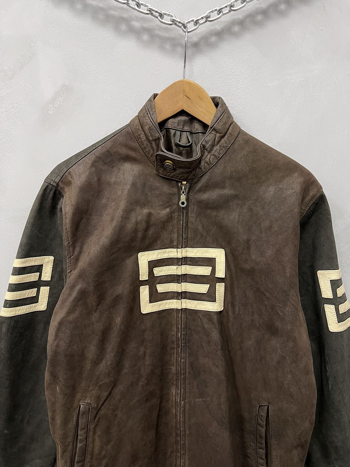 Vintage Vintage Genuine Real Leather Cropped Jacket Avant Garde Size US M / EU 48-50 / 2 - 3 Thumbnail