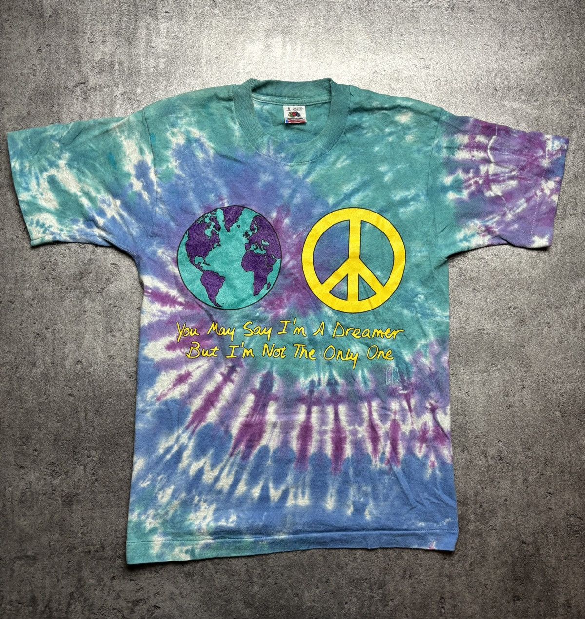 Band Tees × Vintage The Beatles John Lennon Peace Vintage 90s Band Tee Rock Size US S / EU 44-46 / 1 - 1 Thumbnail