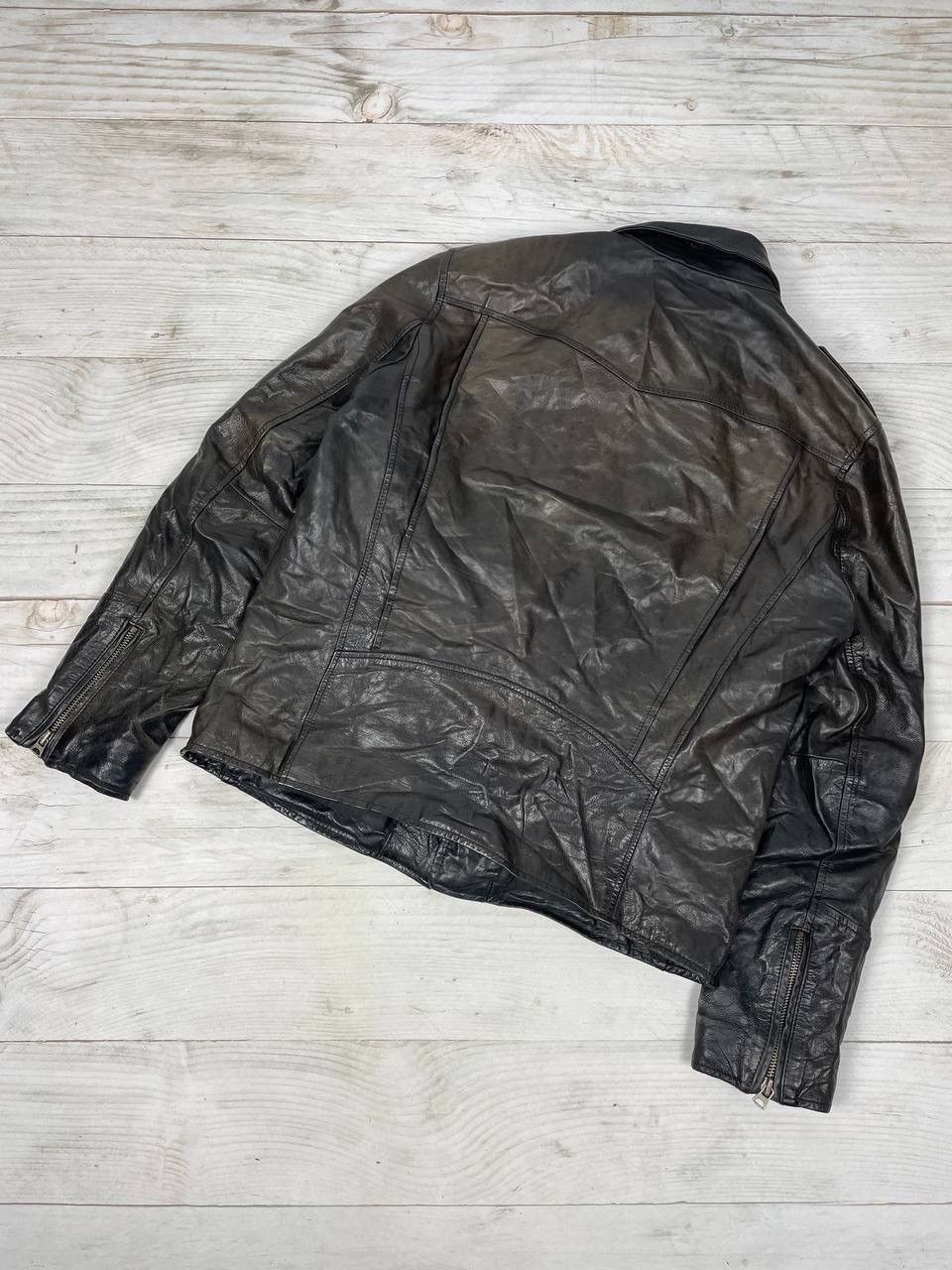 Levi's Levis Leather Biker Moto Jacket Size US L / EU 52-54 / 3 - 19 Thumbnail