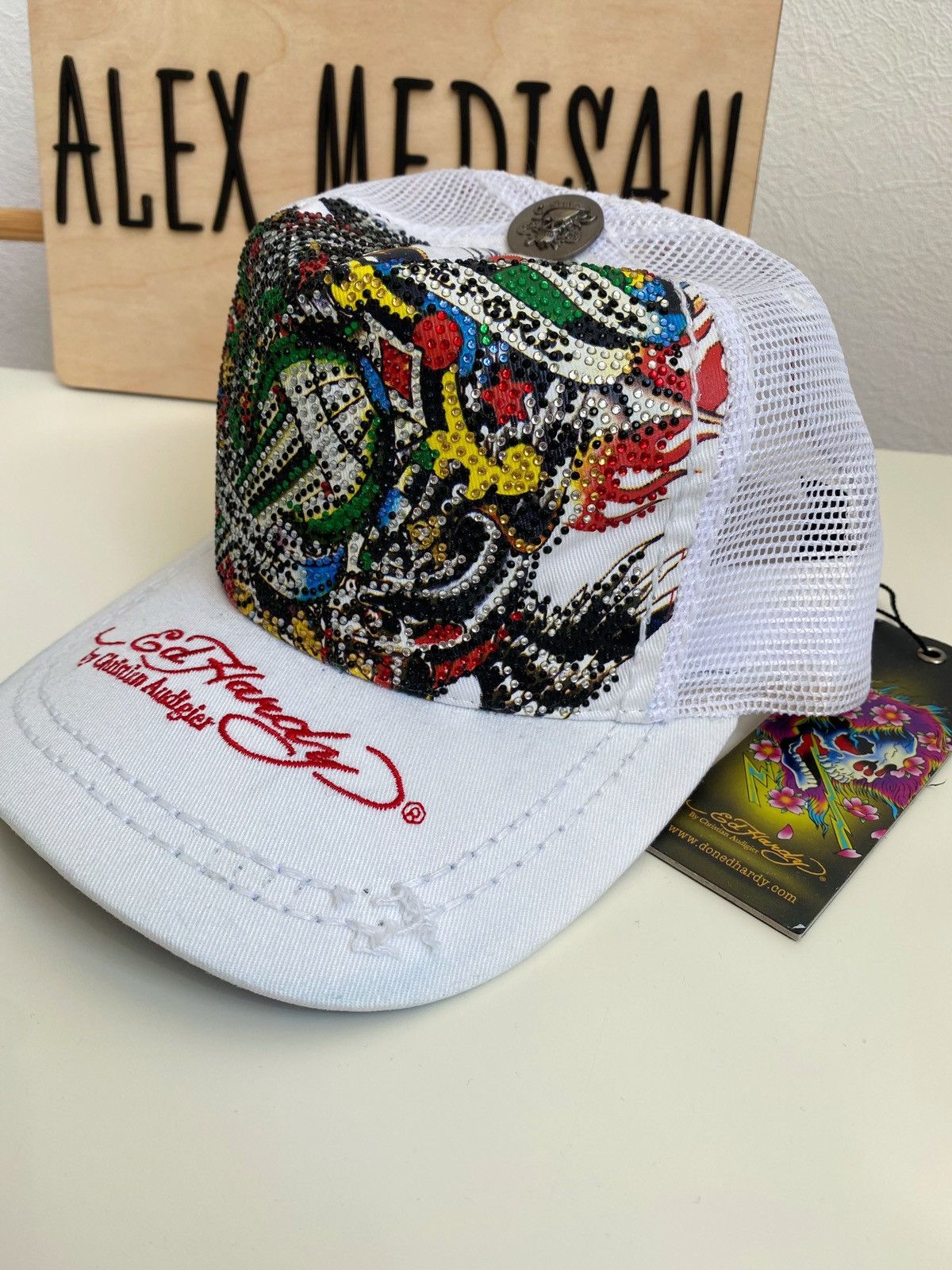 Ed Hardy Ed Hardy Cristian Audigier Death before dollars cap Size ONE SIZE - 1 Thumbnail