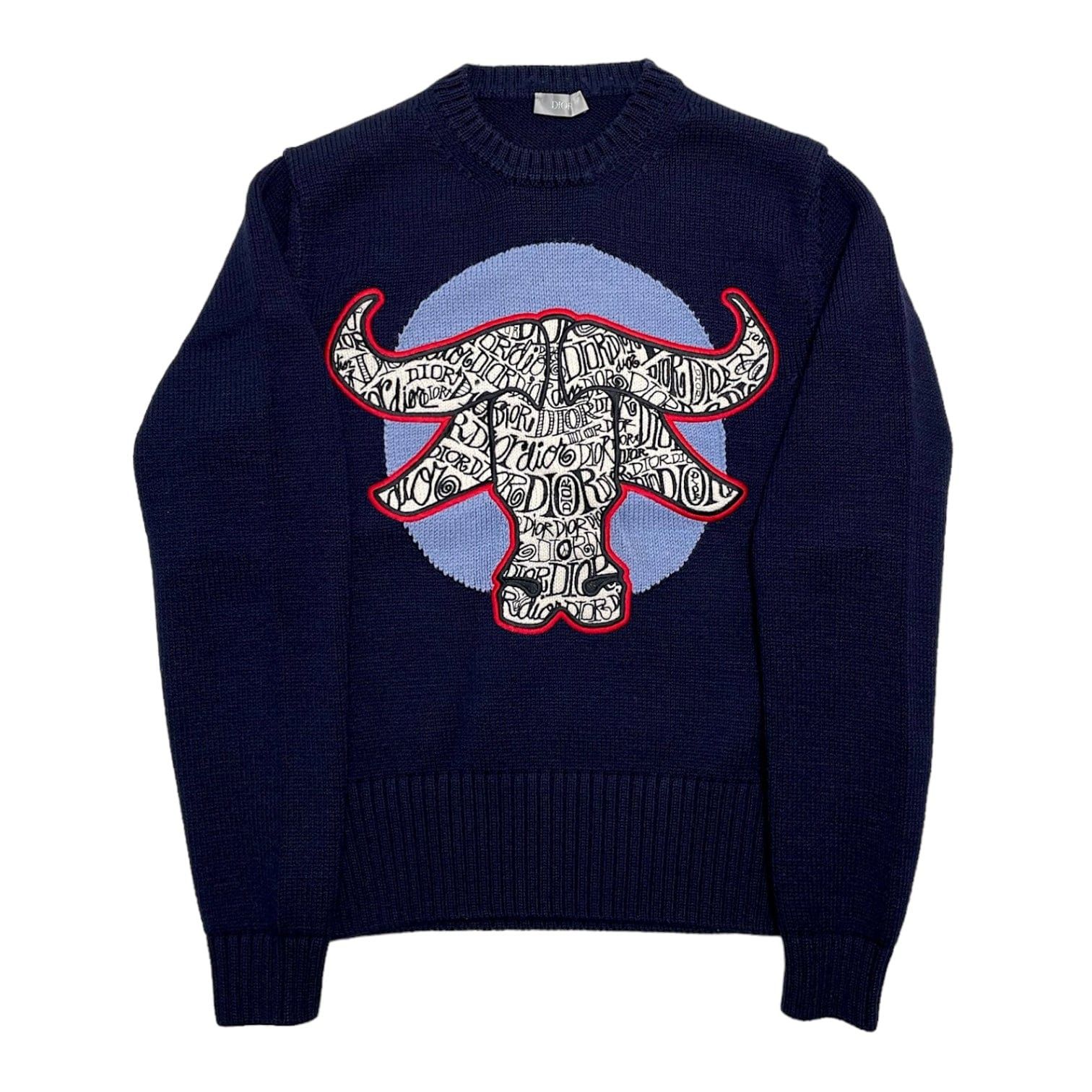Dior Dior And Shawn Knitted Sweater Navy Blue Size US S / EU 44-46 / 1 - 1 Thumbnail